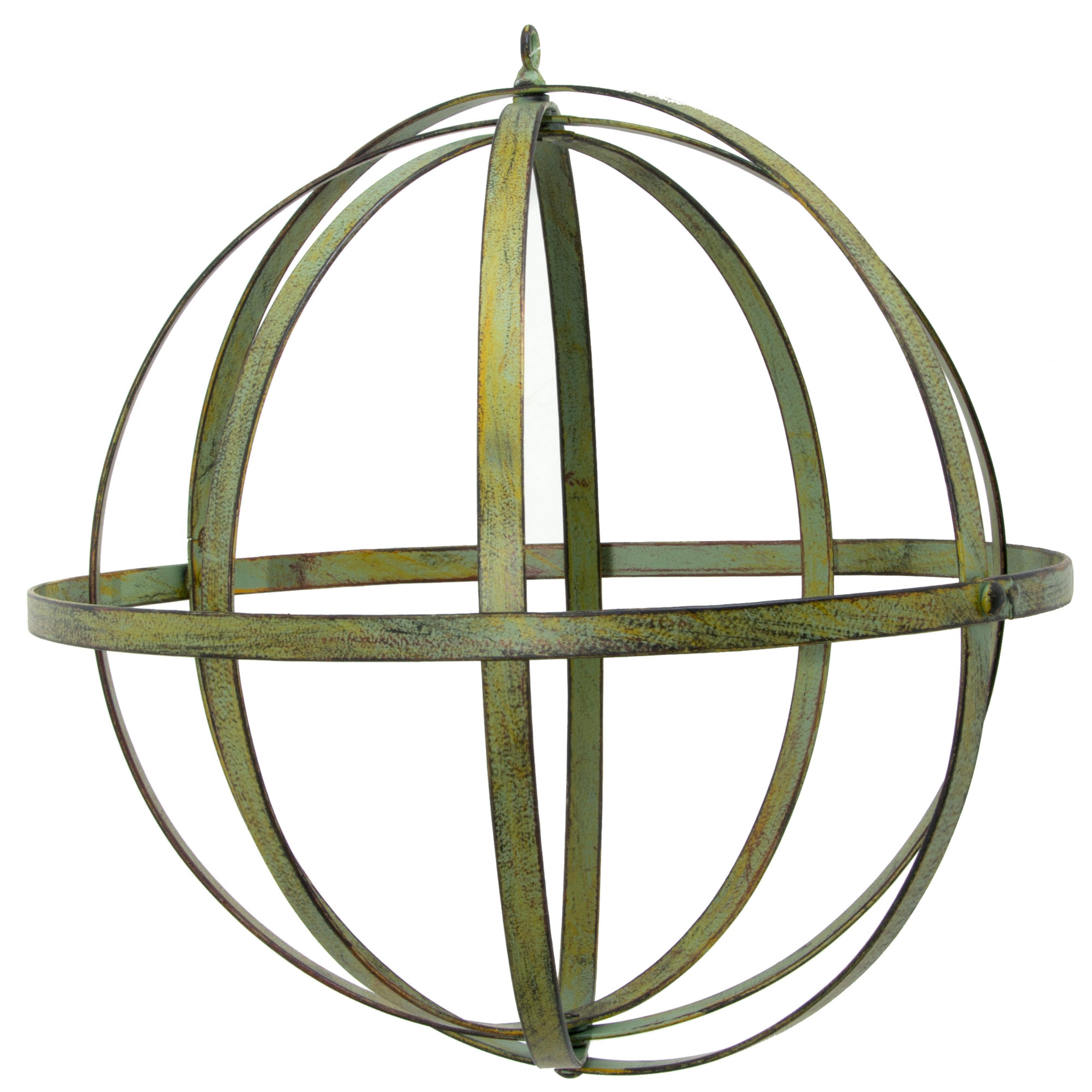 12" Wrought Iron Ball: Forest Green