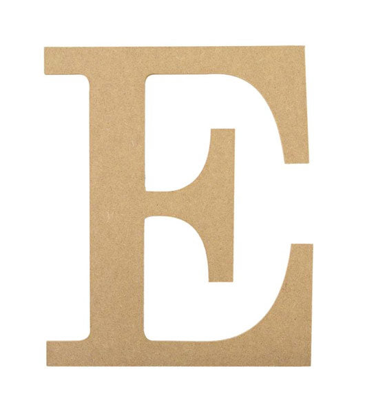10" Decorative Wood Letter: E
