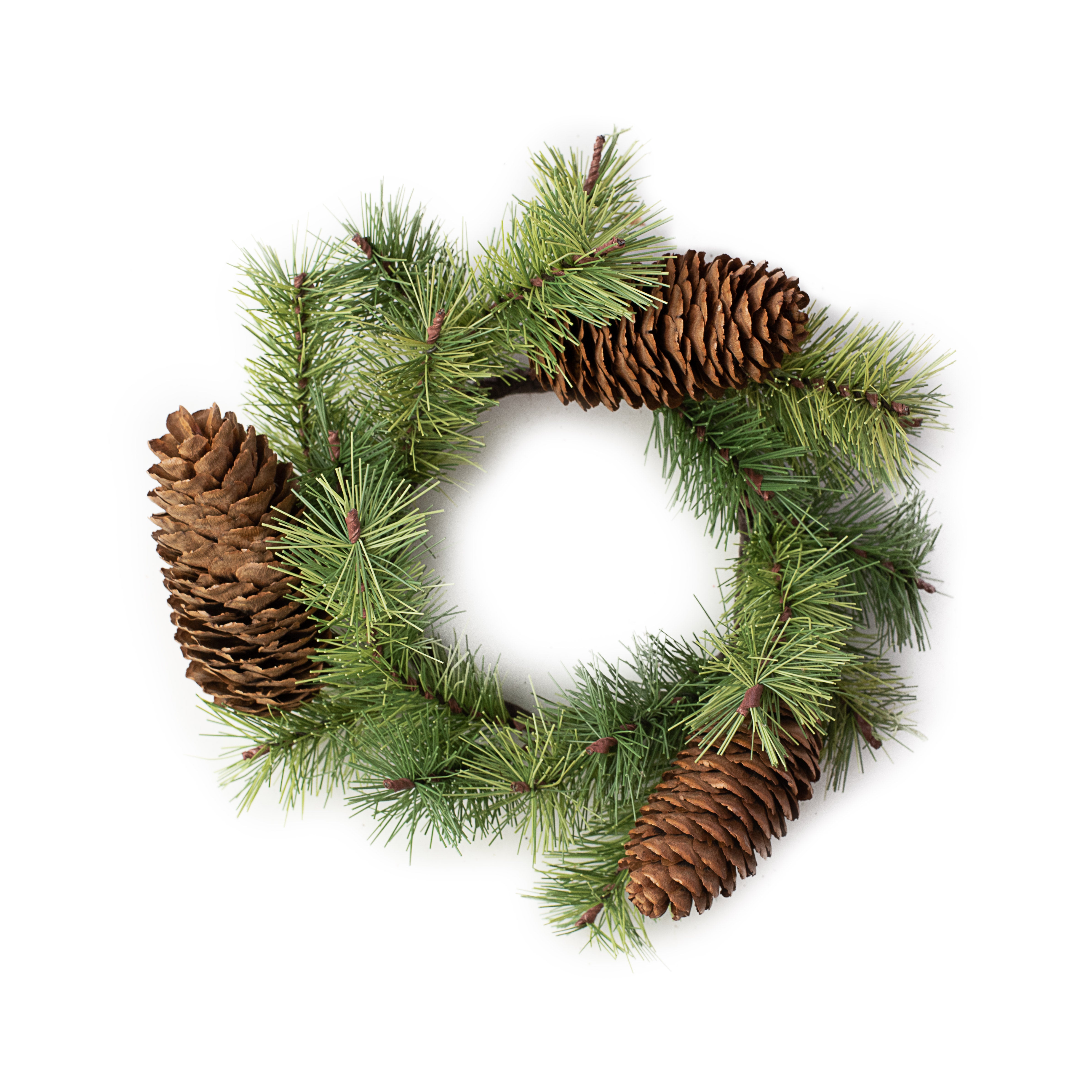 10" Rocky Pine Candle Ring