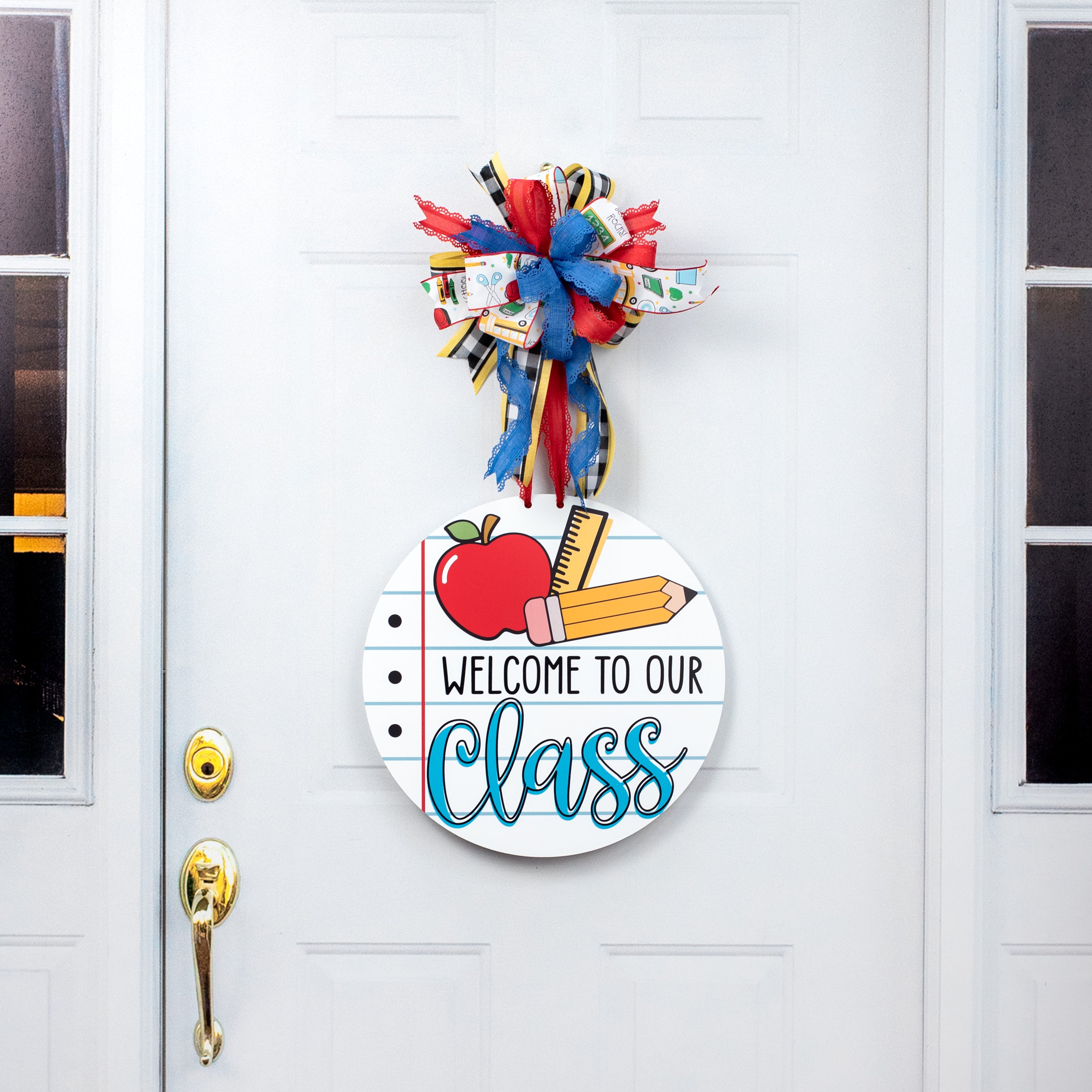 17" Waterproof Door Hanger: Welcome to our Class