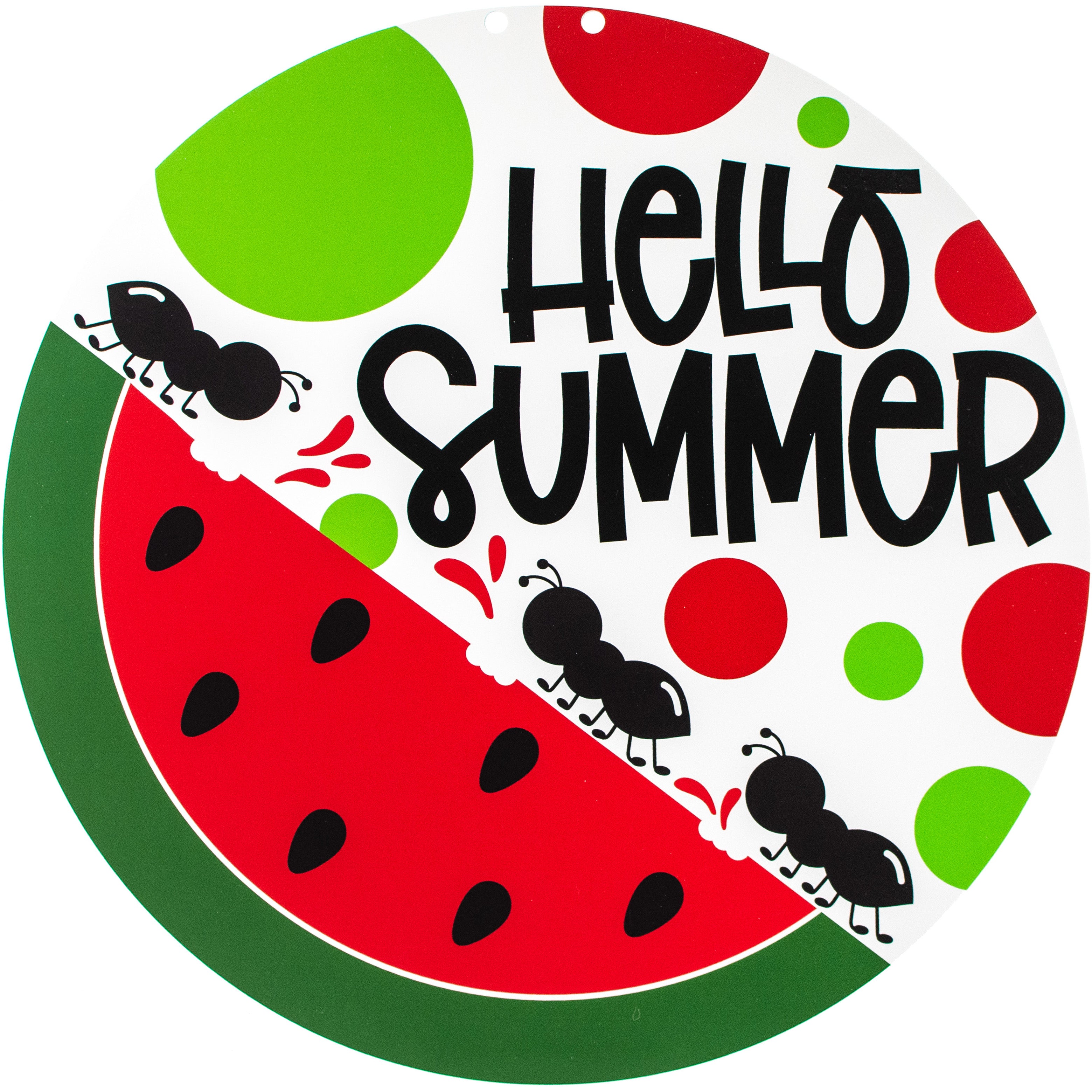 17" Waterproof Door Hanger: Hello Summer Watermelon
