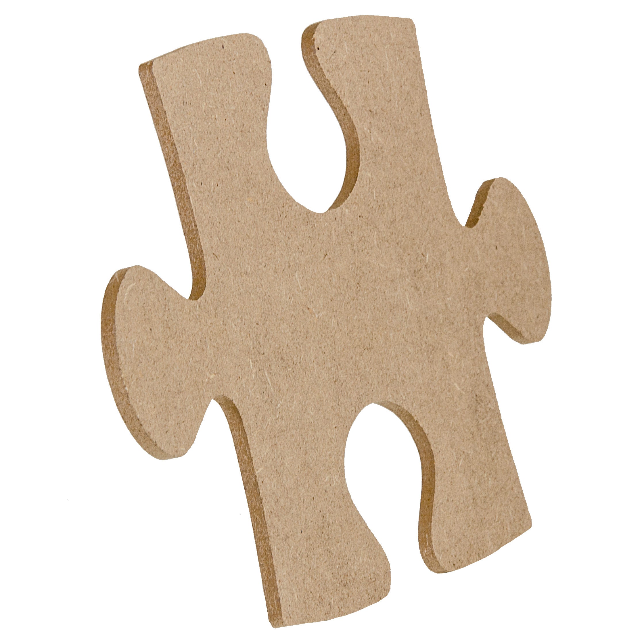 10" Wooden Puzzle Piece Decoration: Natural