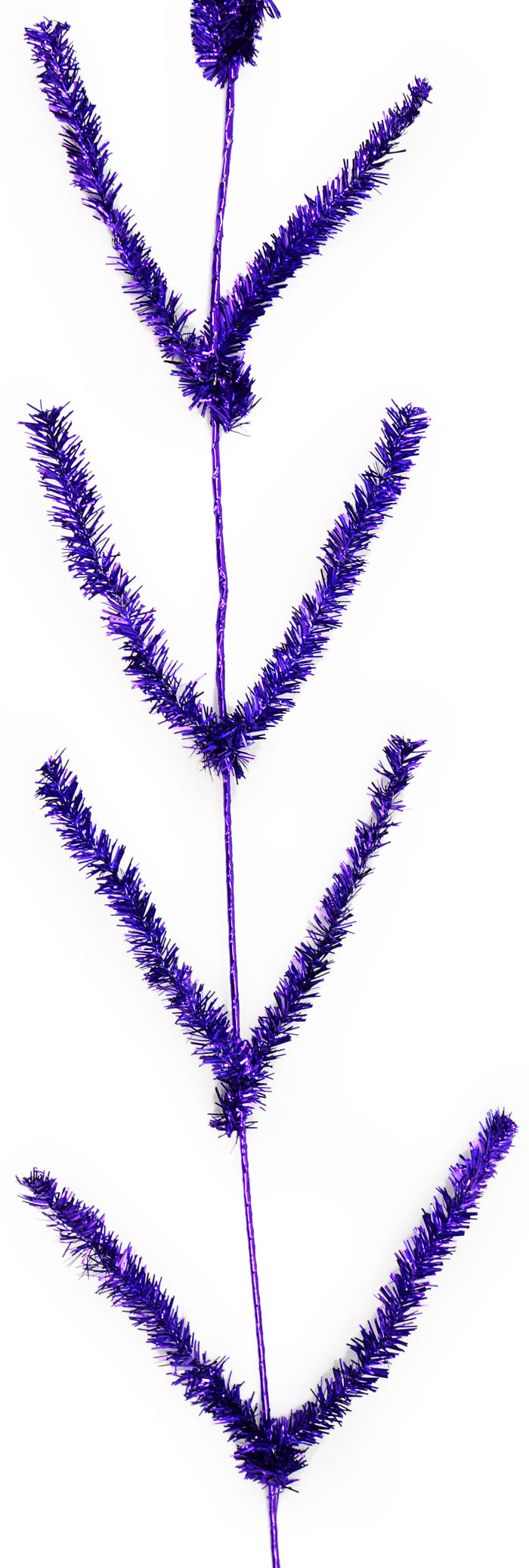 Tinsel Work Garland: Metallic Purple (9 ft)