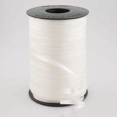 3/16" Curling Ribbon Crimped: White (550 Yards)