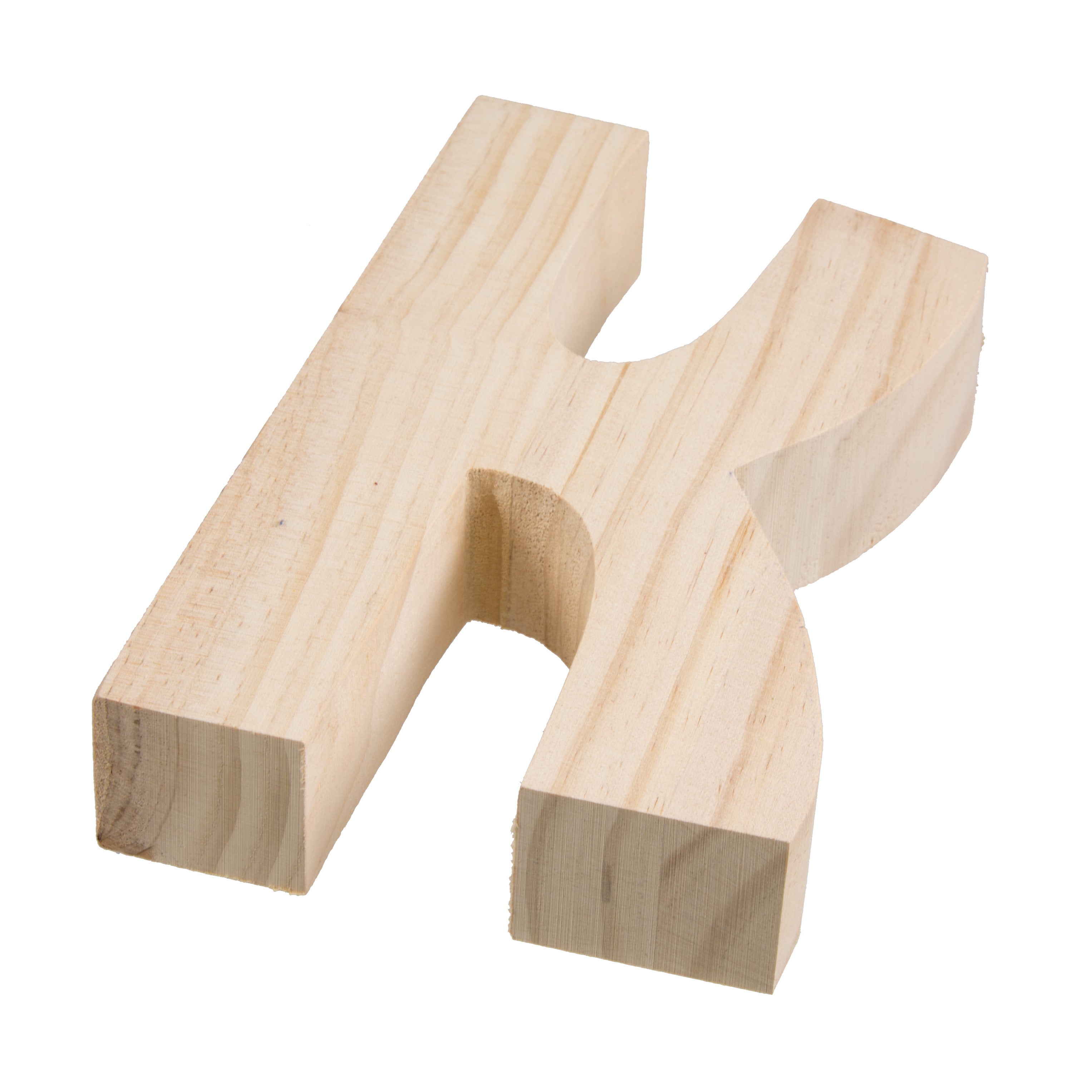 7.75" Chunky Wooden Letter: K