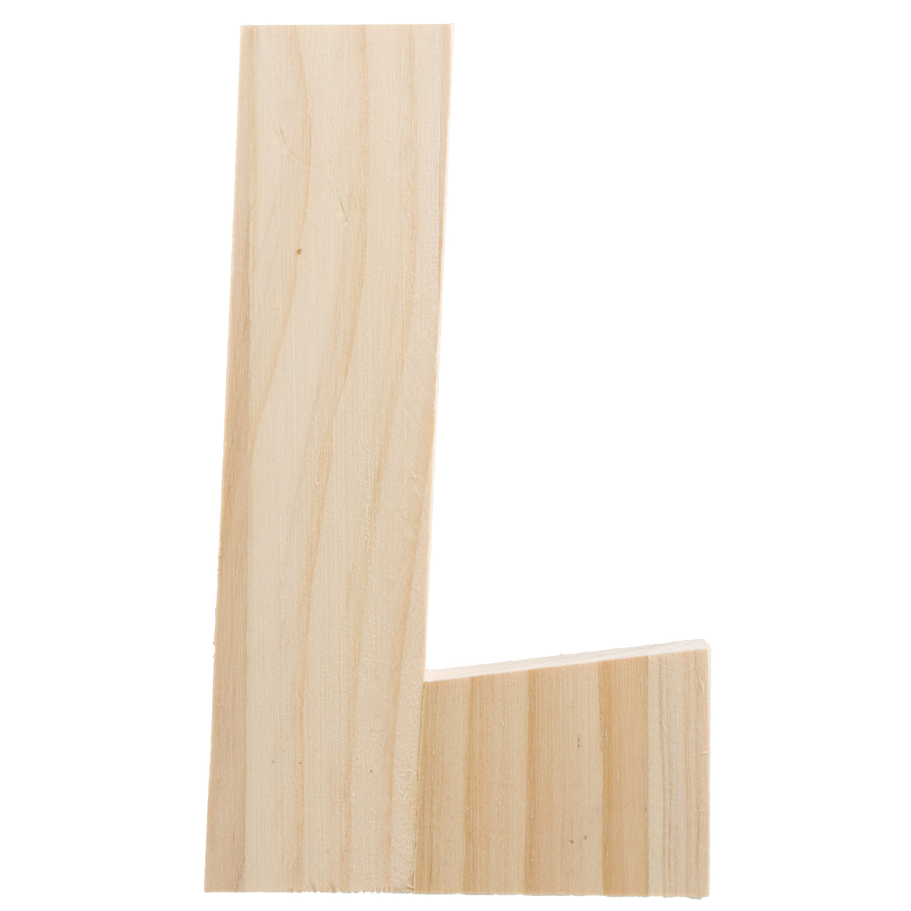 7.75" Chunky Wooden Letter: L