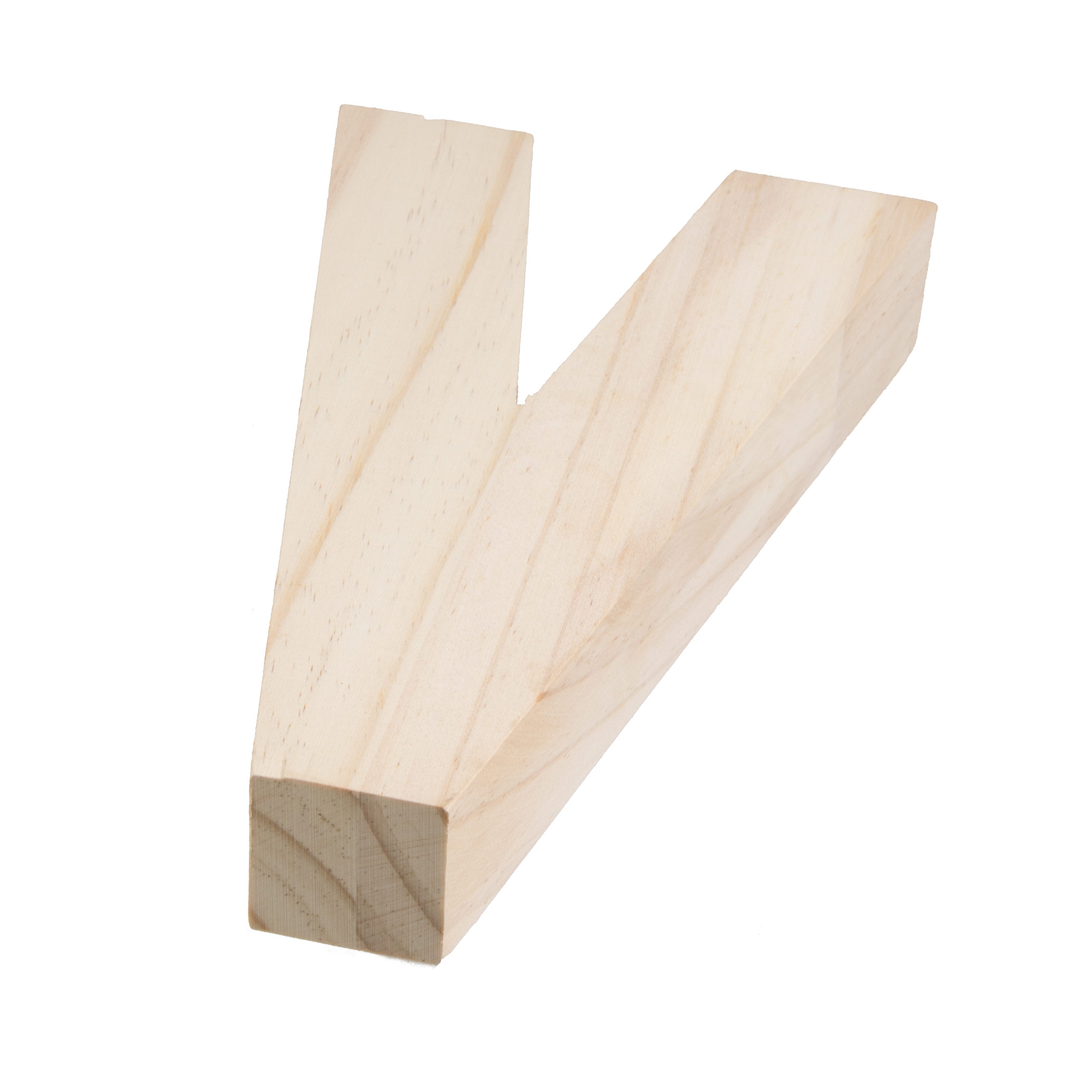 7.75" Chunky Wooden Letter: V