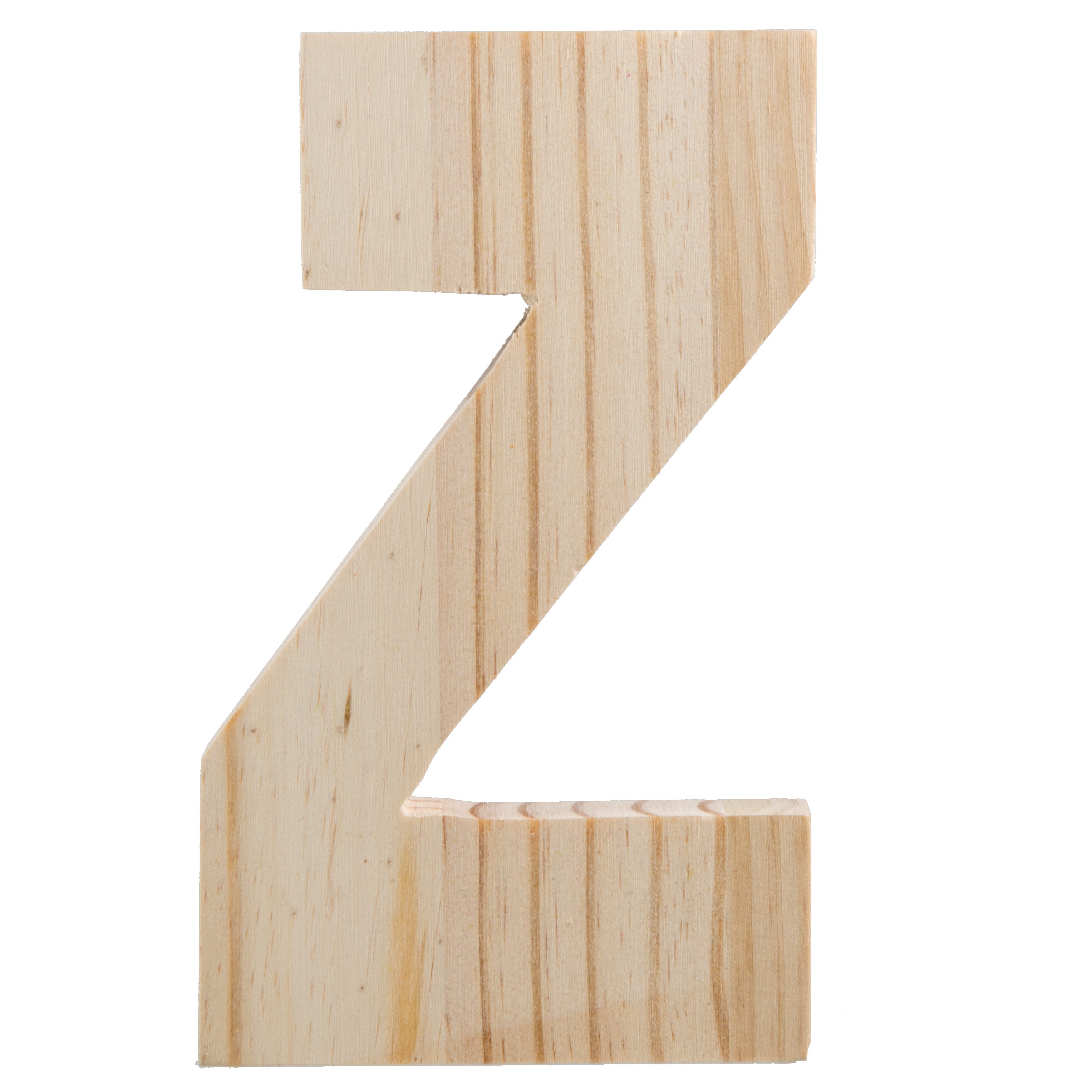 7.75" Chunky Wooden Letter: Z