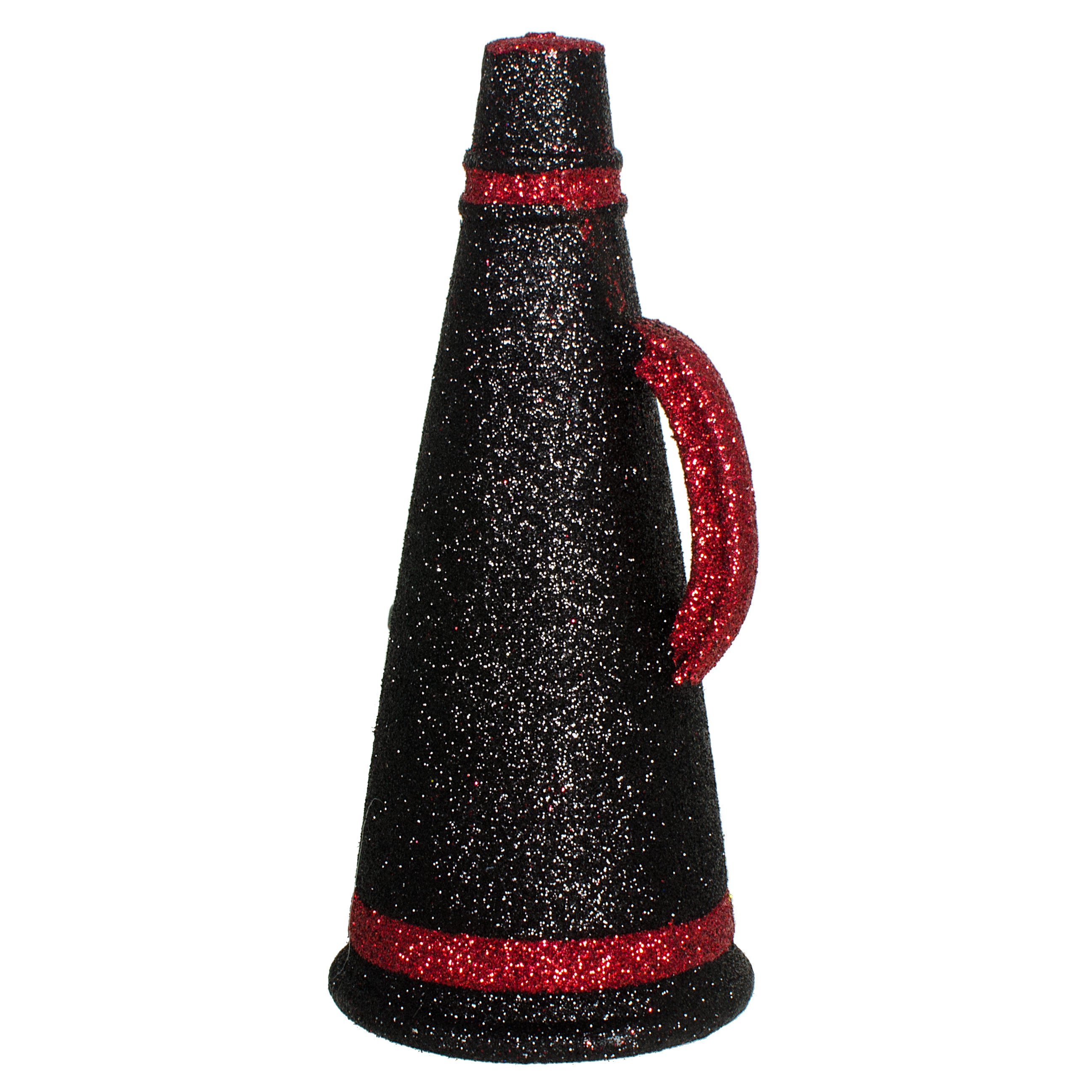 6" Megaphone Ornament: Black & Red