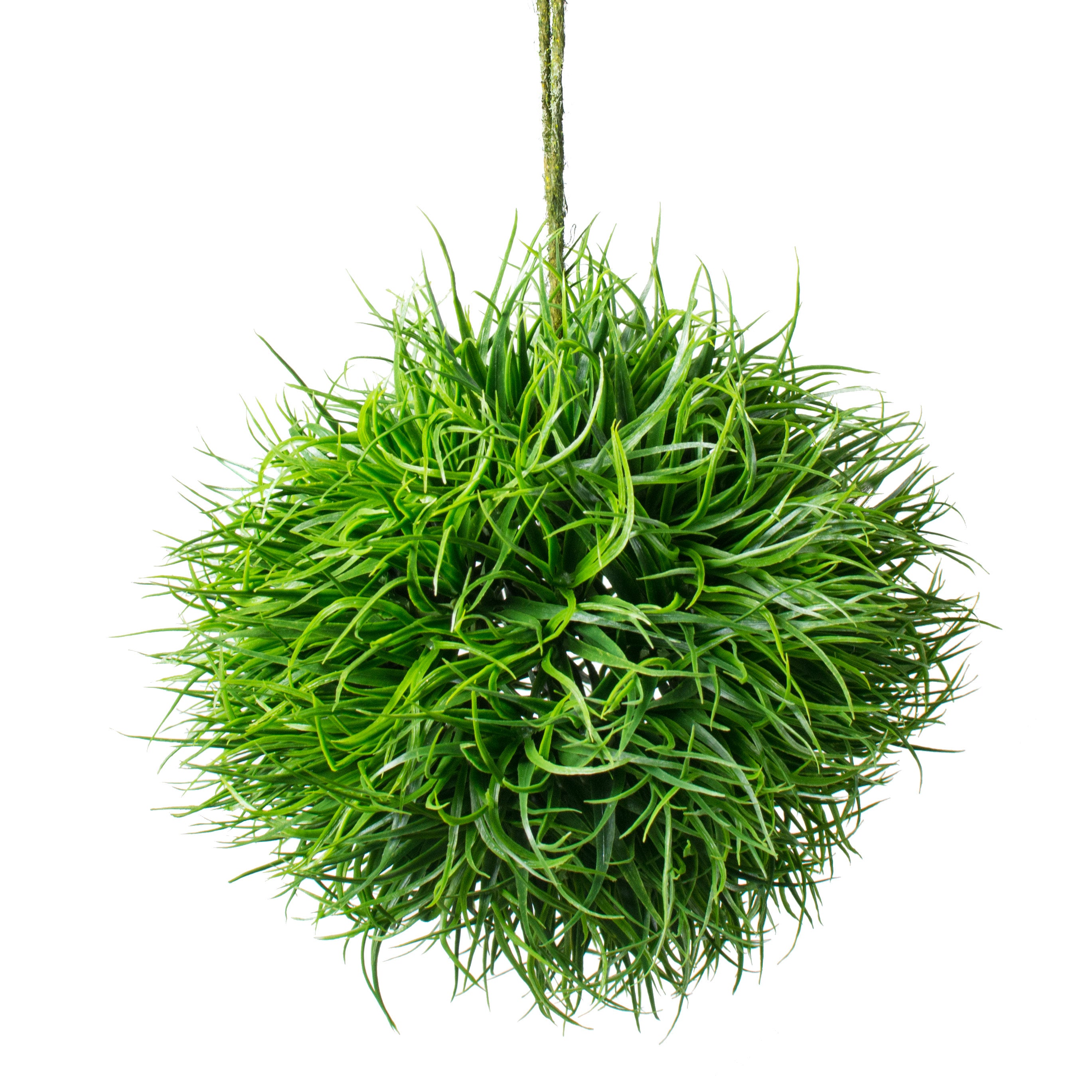 7" Green Grass Ball Ornament