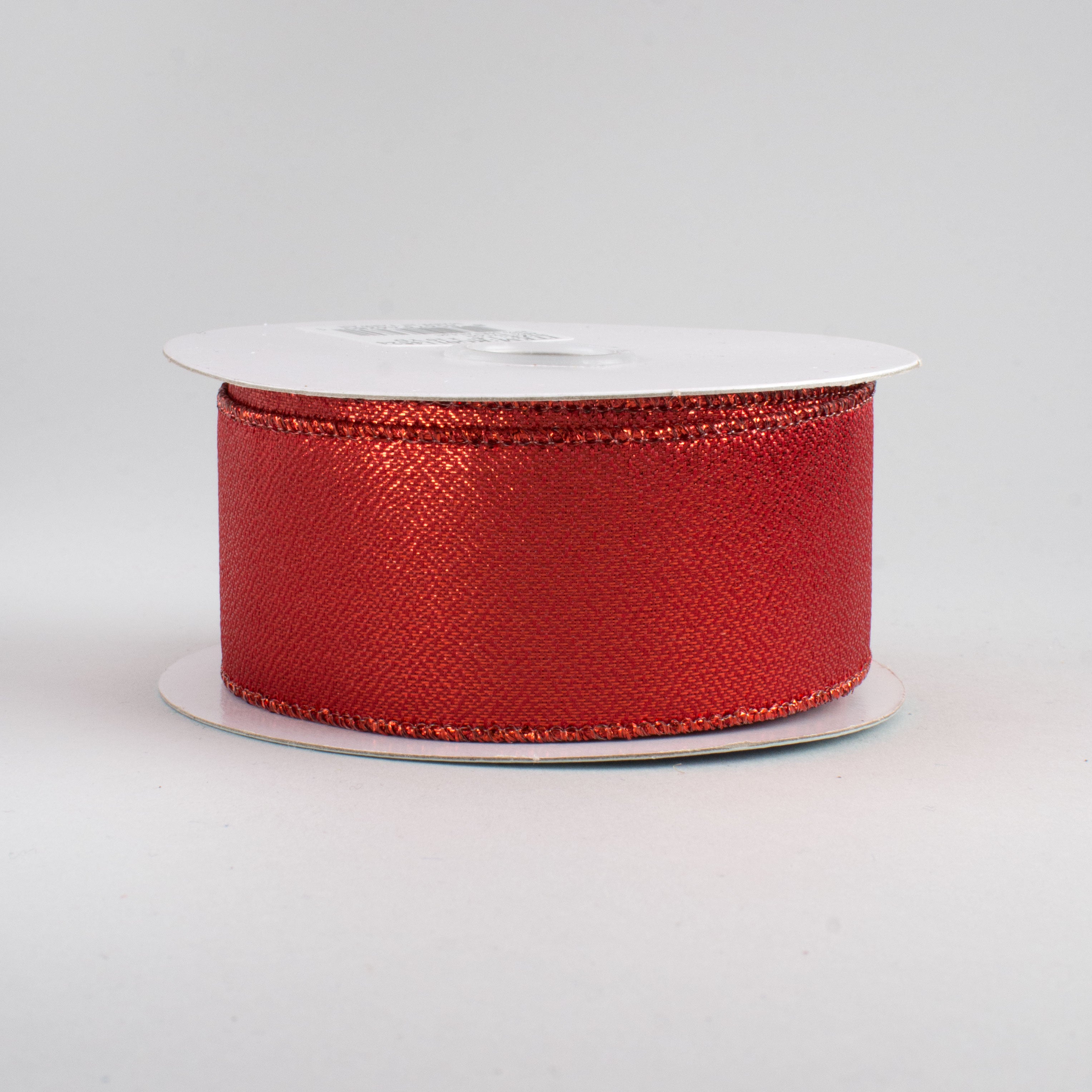 1.5" Metallic Ribbon: Red (10 Yards)