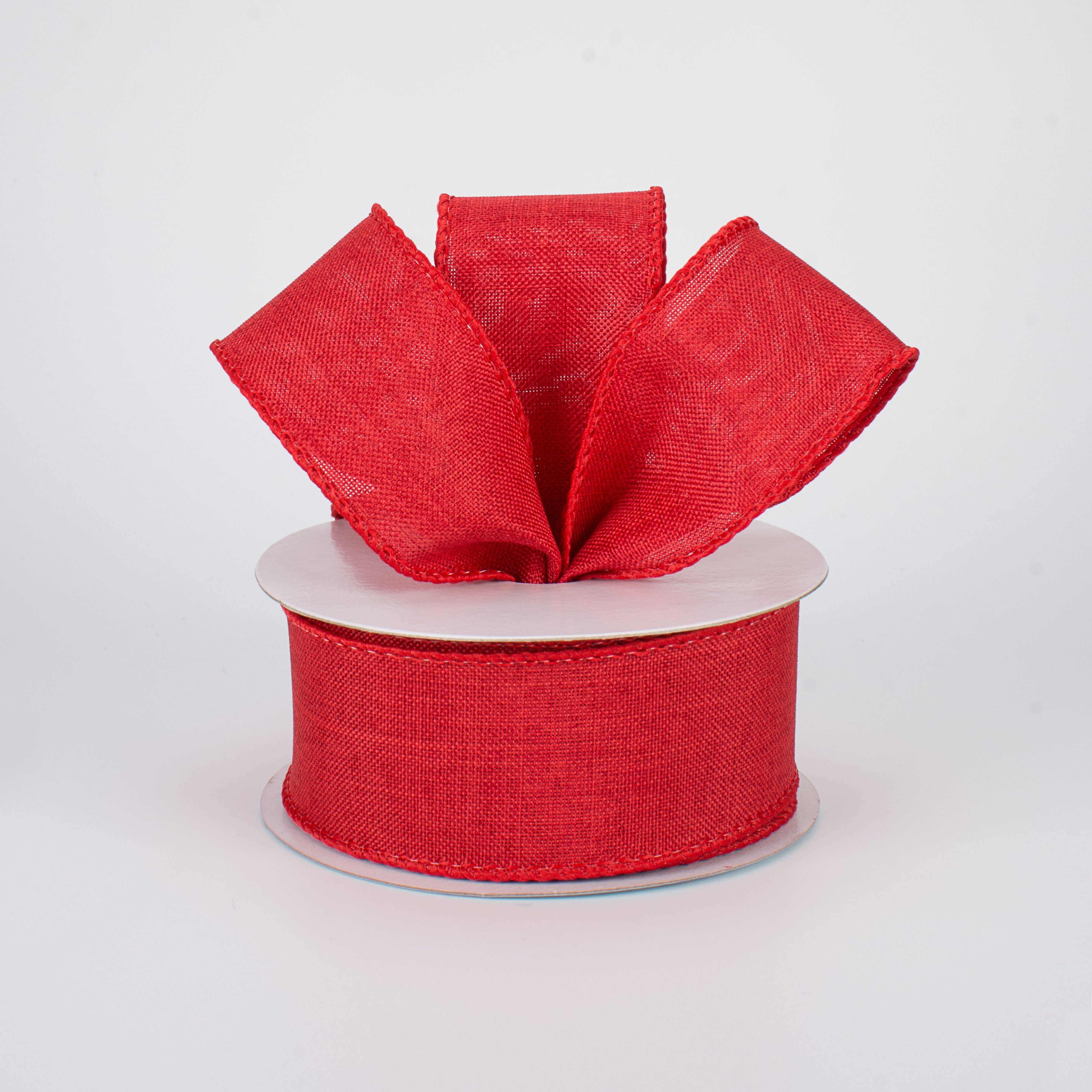 1.5" Royal Canvas Ribbon: Red (10 Yards)