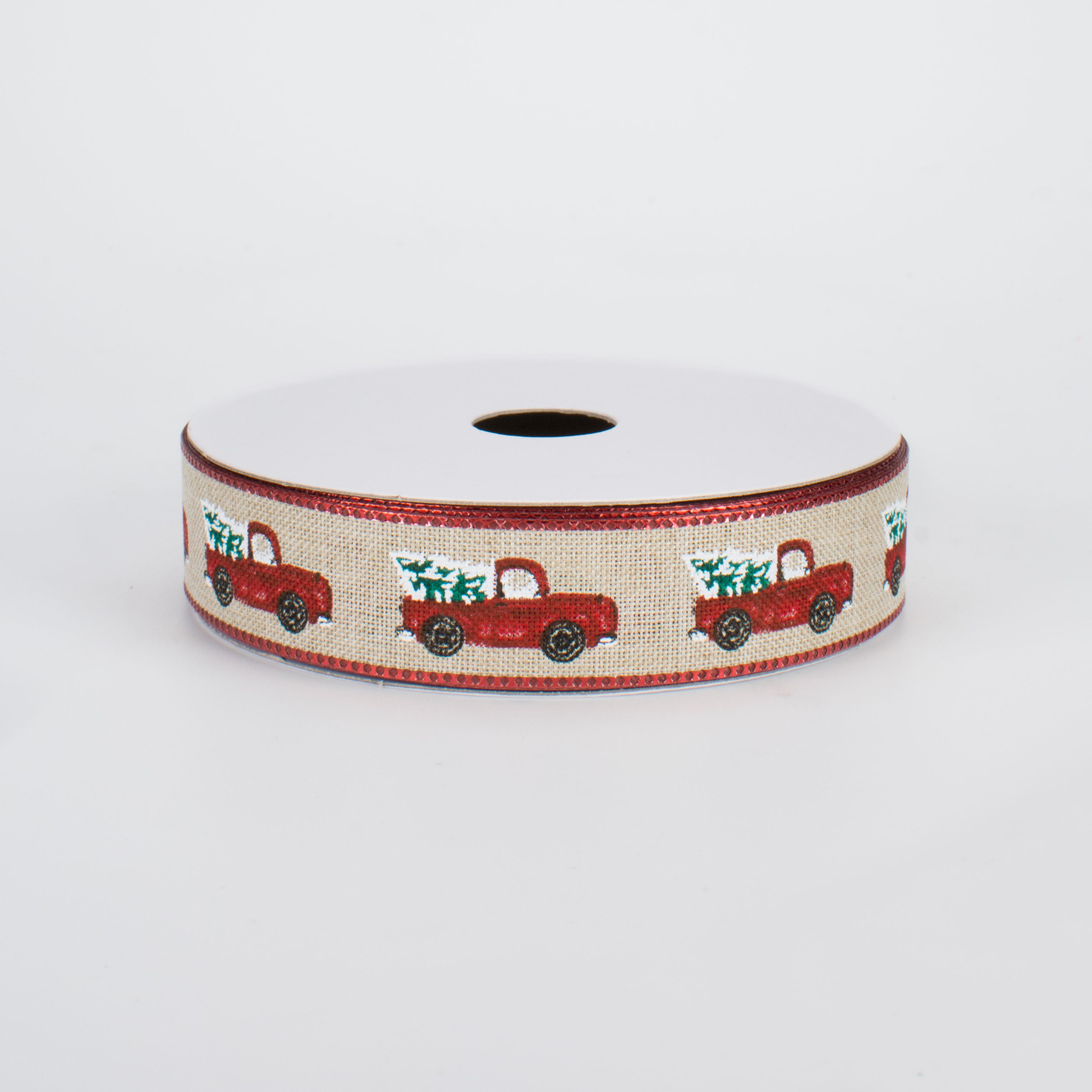 7/8" Christmas Red Truck on Canvas (10 Yards)