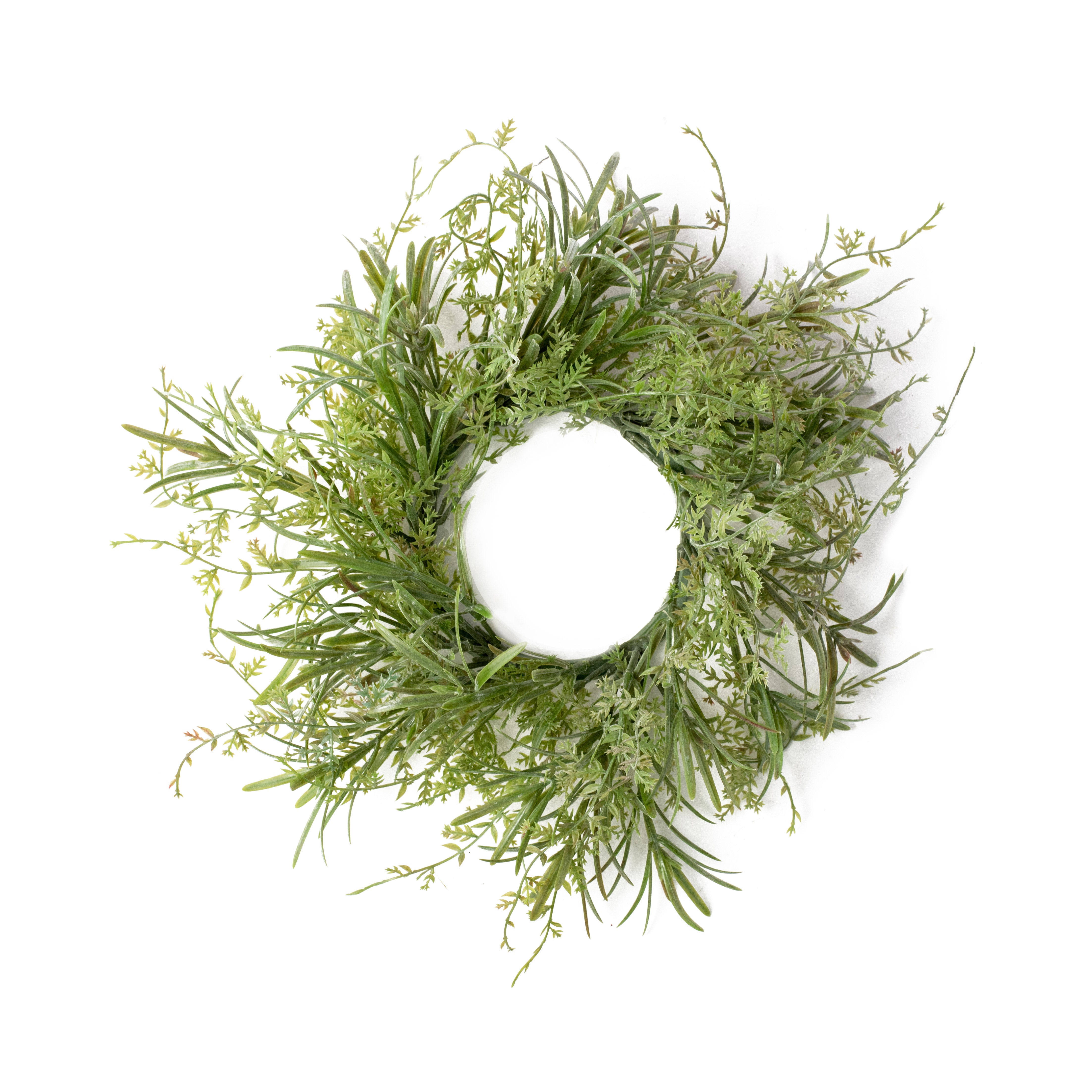 10" Spring Grass Mix Candle Ring
