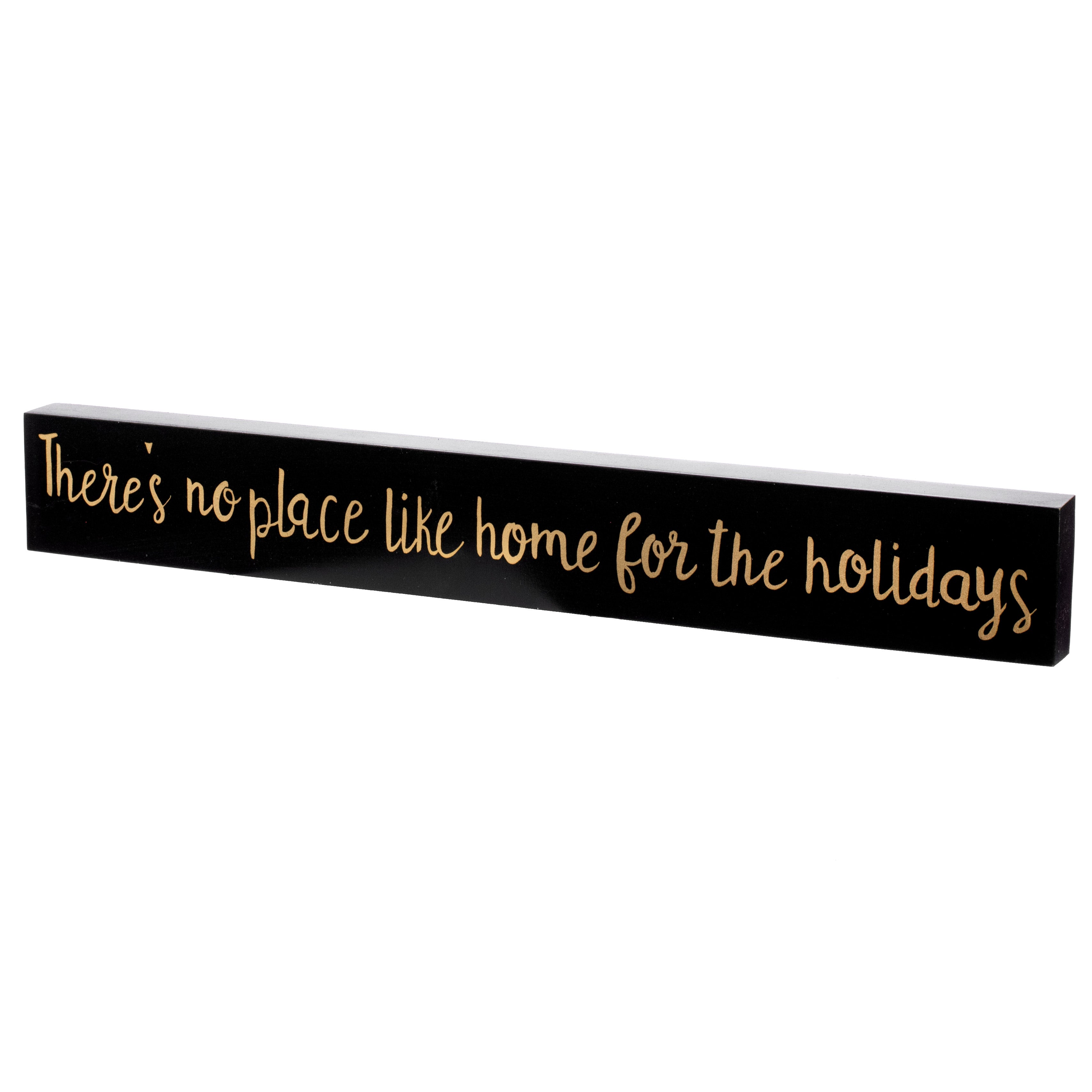 18" Home For The Holidays Block Sign