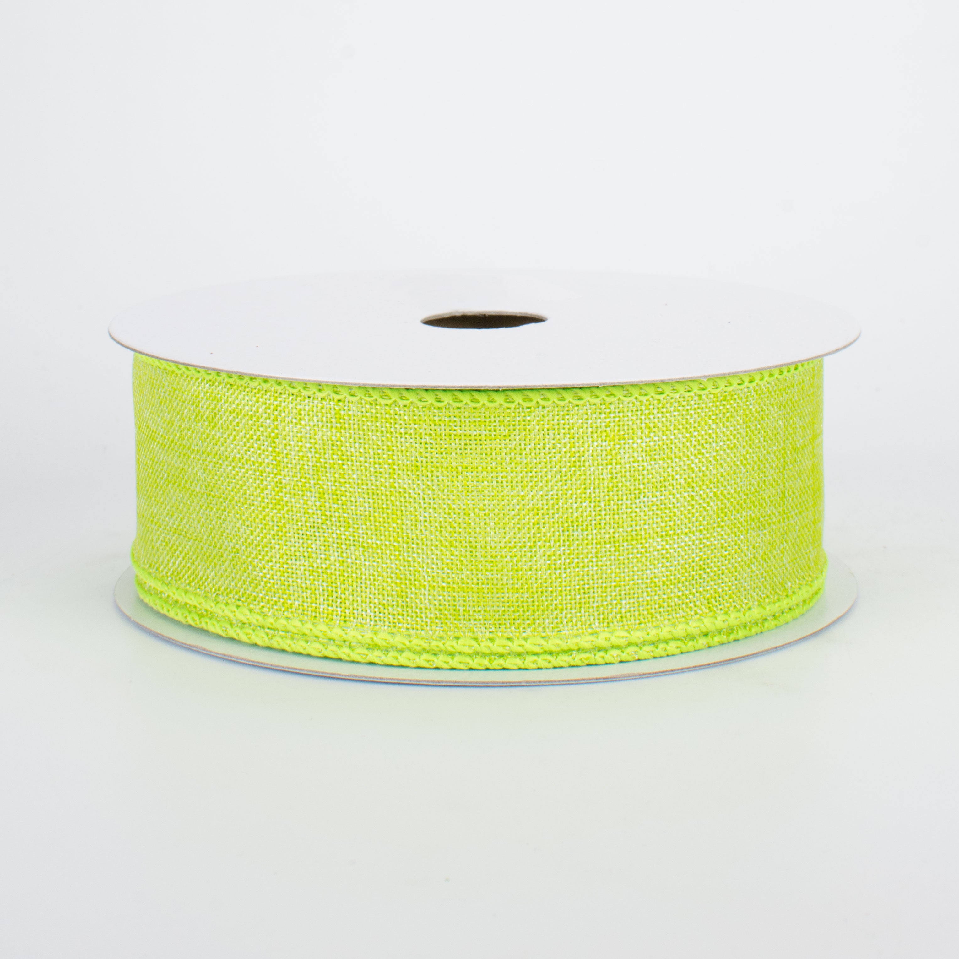 1.5" Shiny Canvas Ribbon: Lime Green (10 Yards)