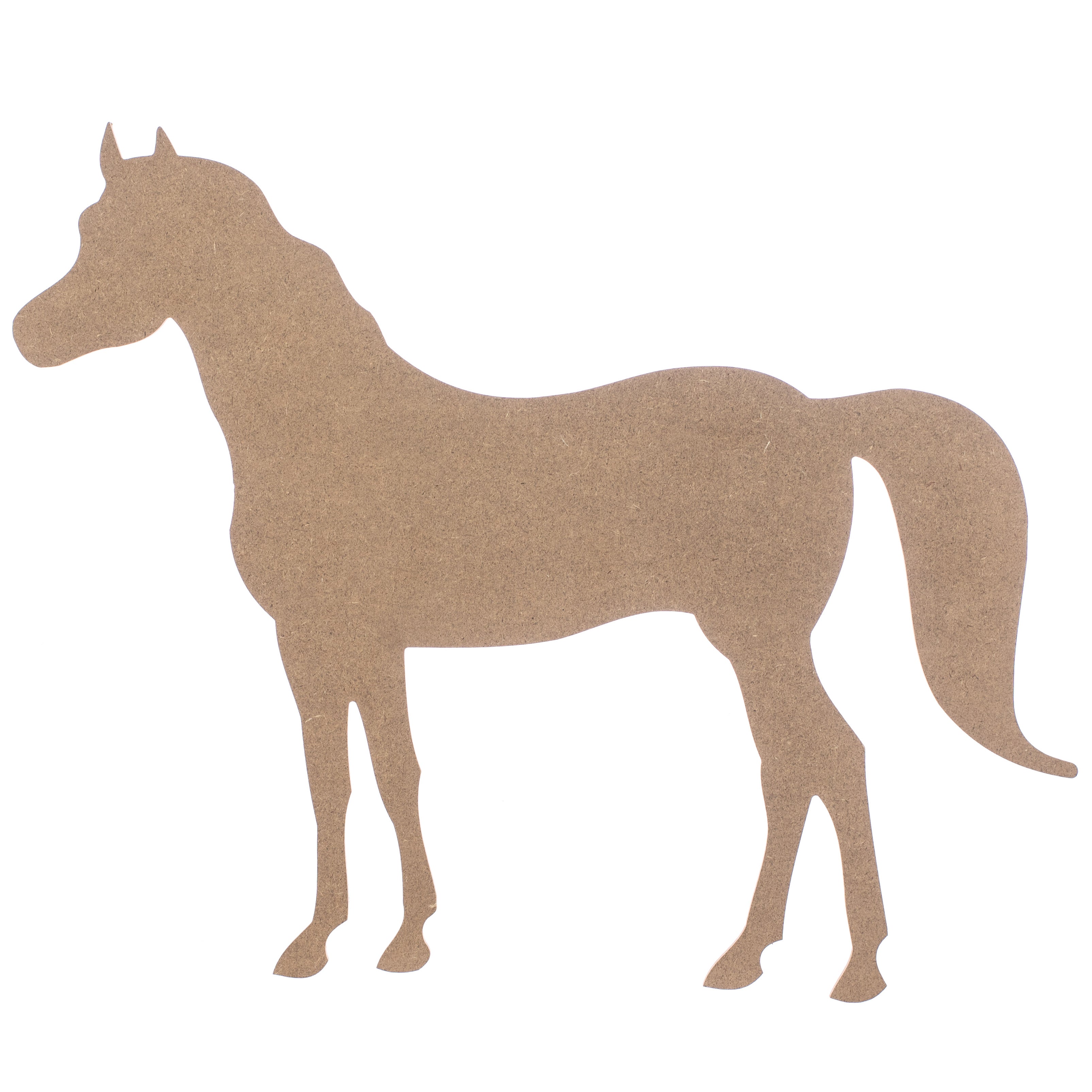 14" MDF Unfinished Shape: Horse