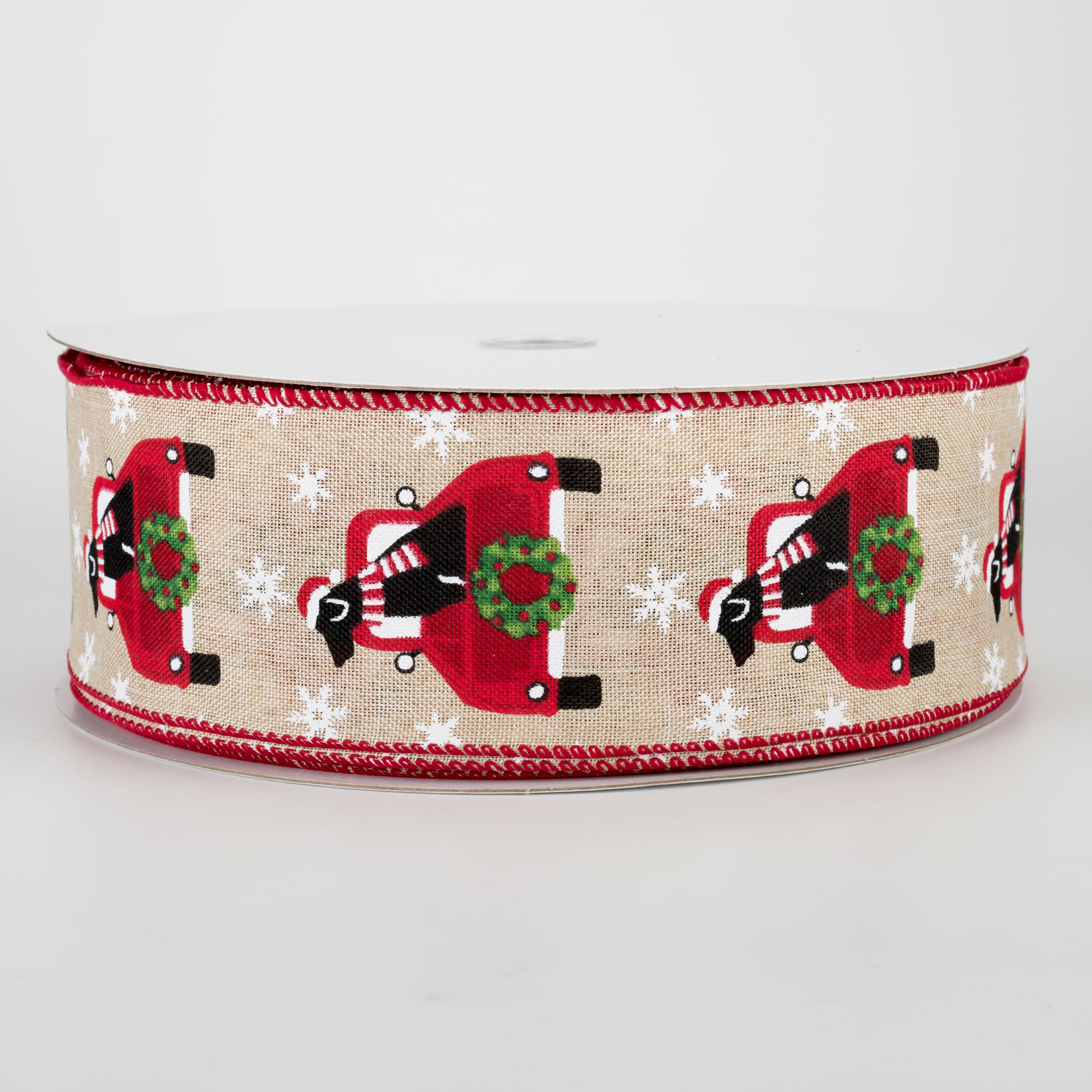 2.5" Christmas Truck With Dog Ribbon (50 Yards)