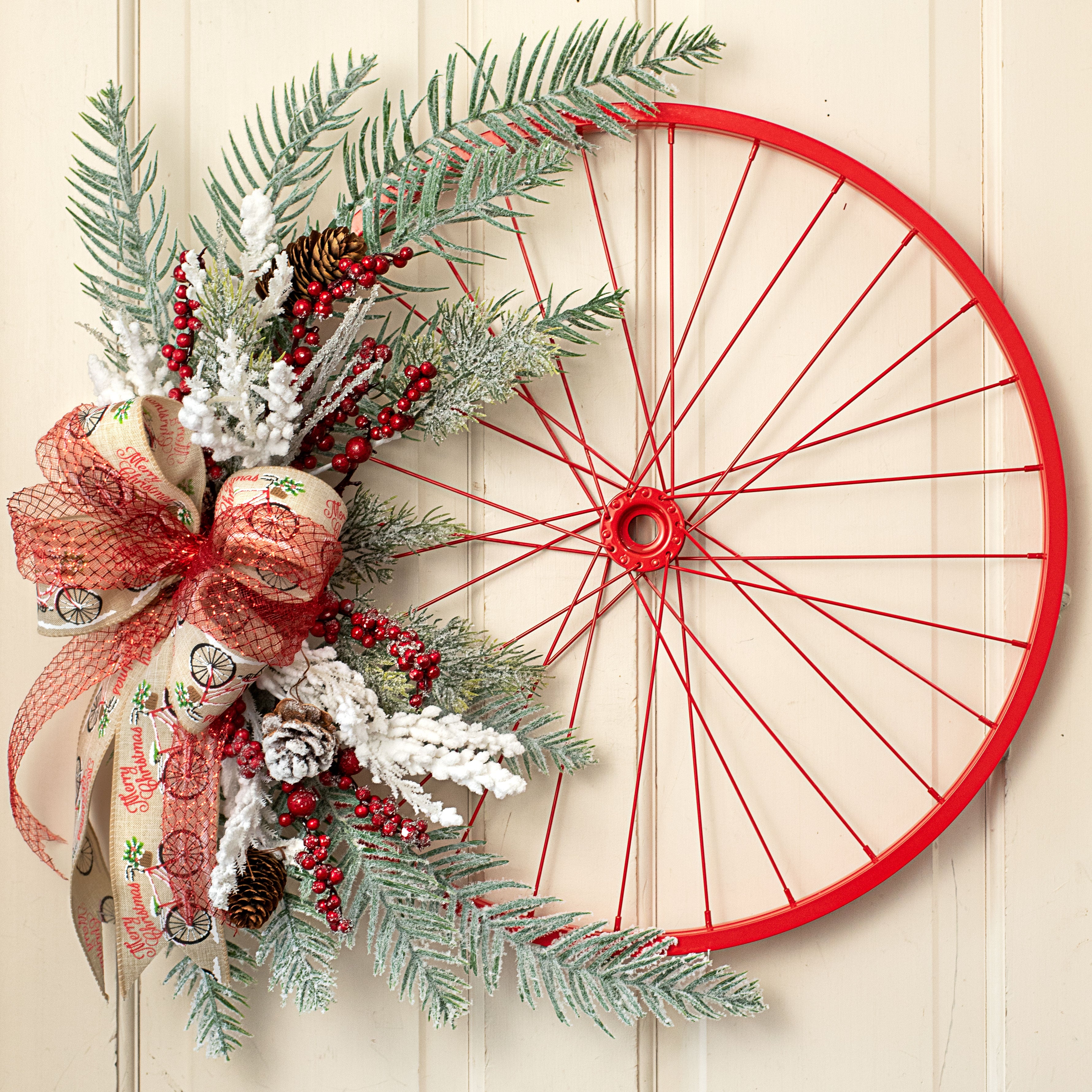 20" Decorative Bicycle Rim: Red