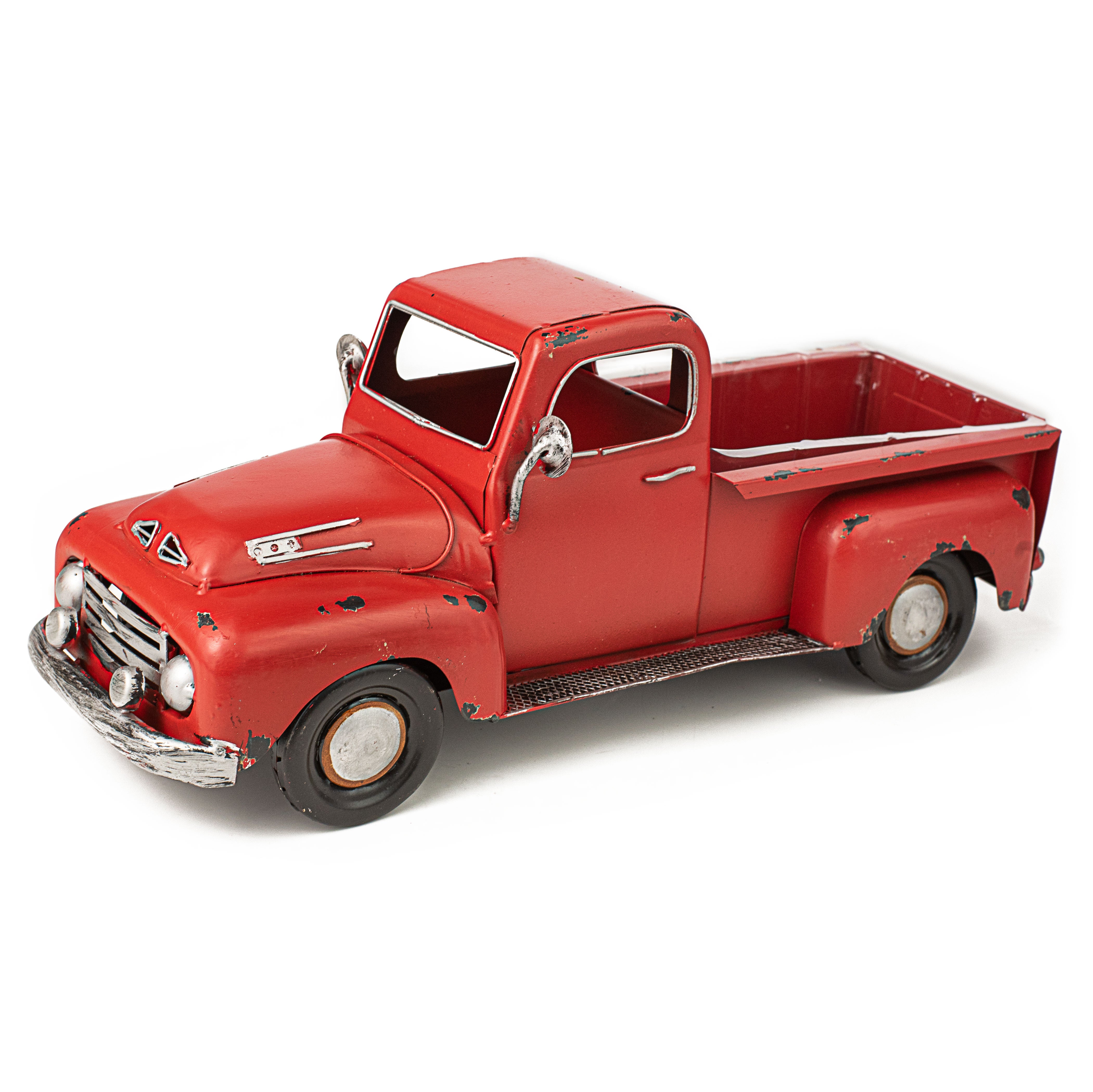 16" Vintage Truck Planter: Red