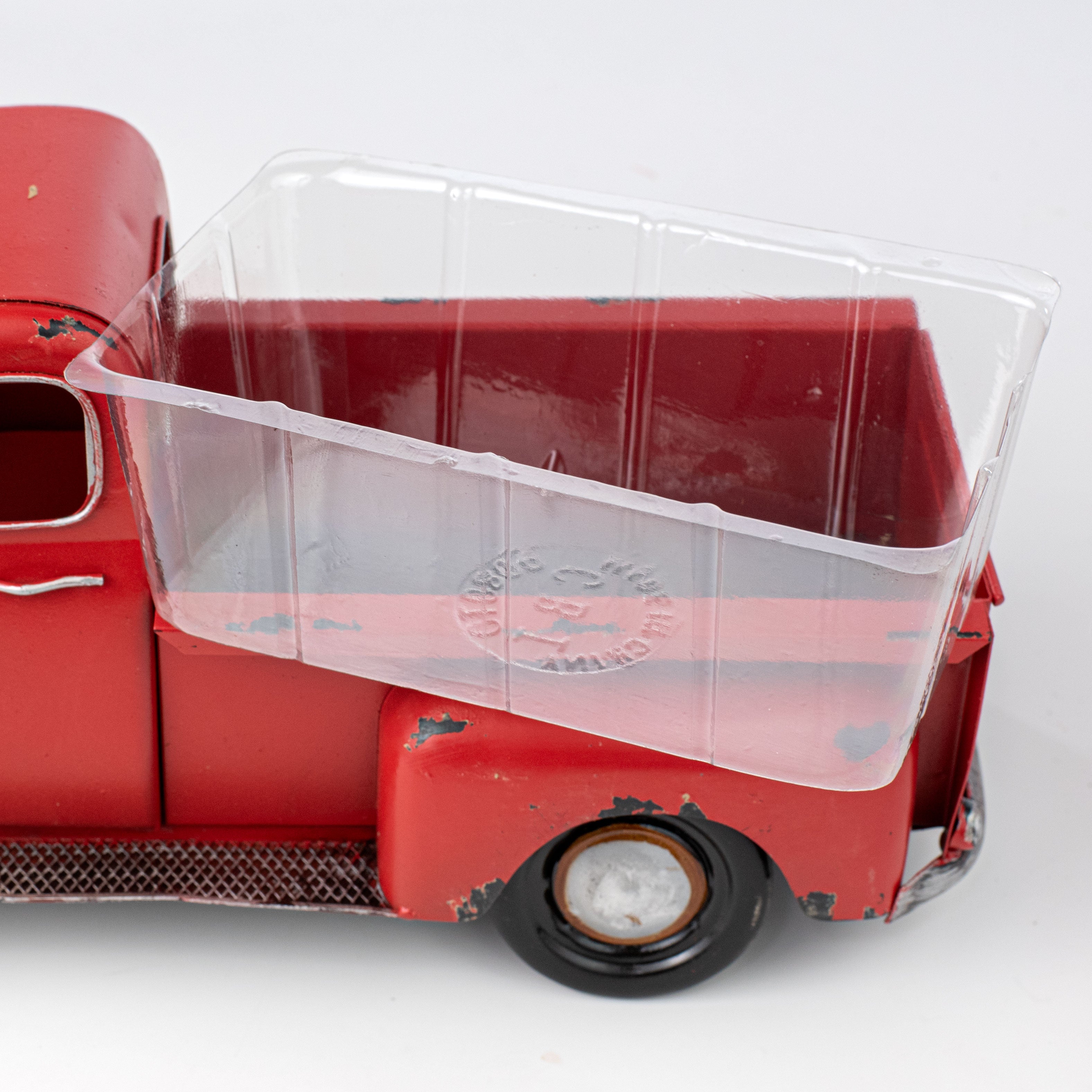 16" Vintage Truck Planter: Red