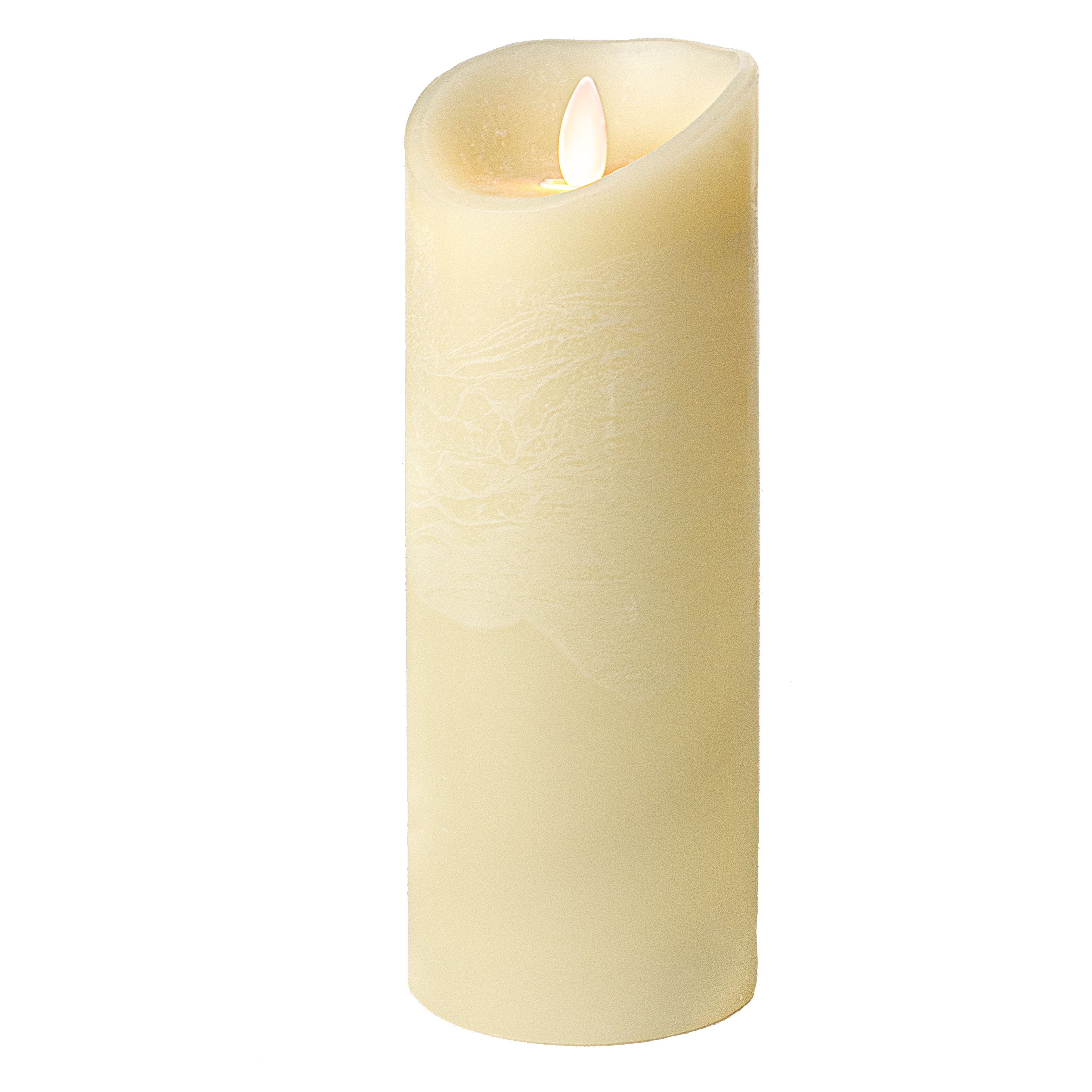 8" x 3" Ivory Flameless Candle