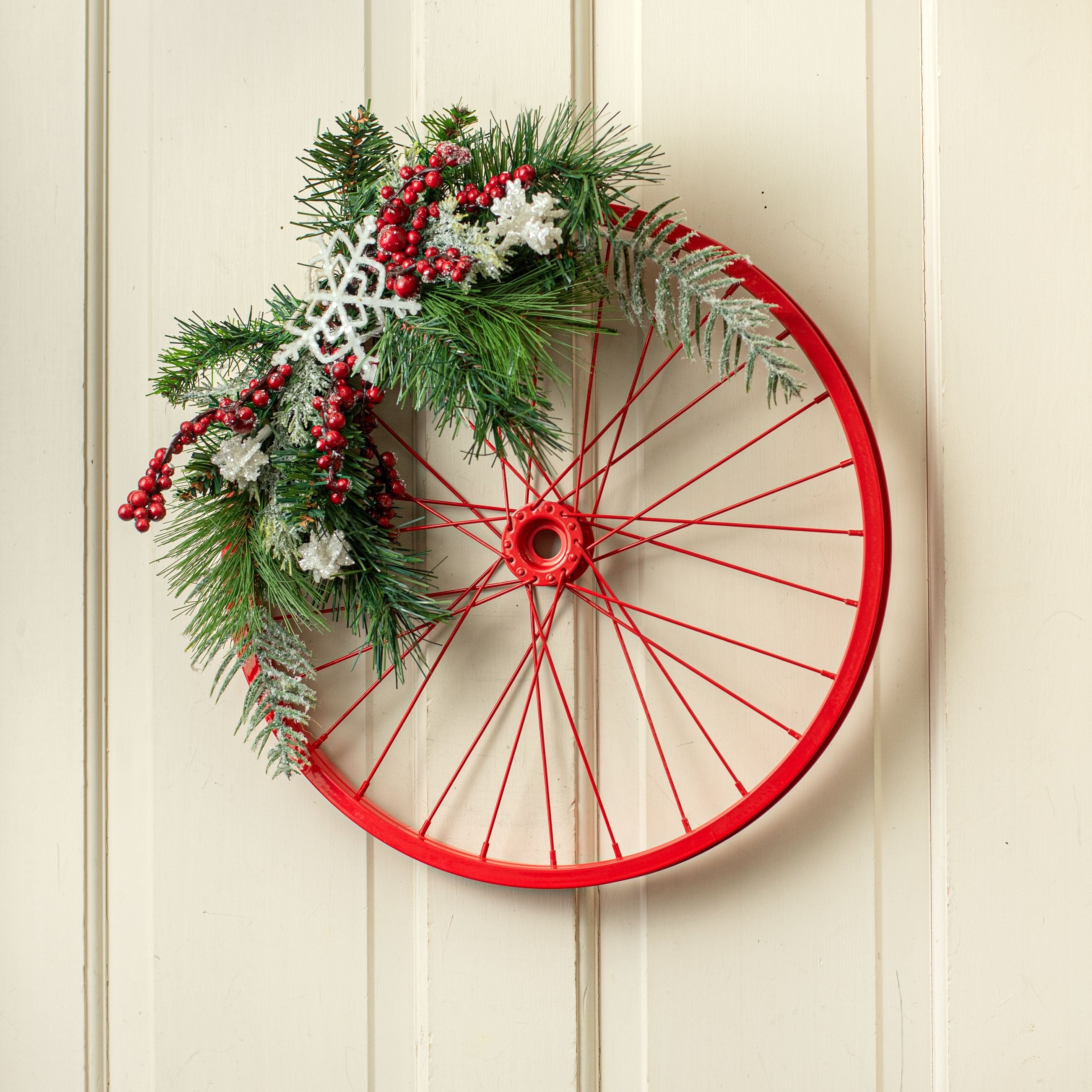 16" Decorative Bicycle Rim: Red