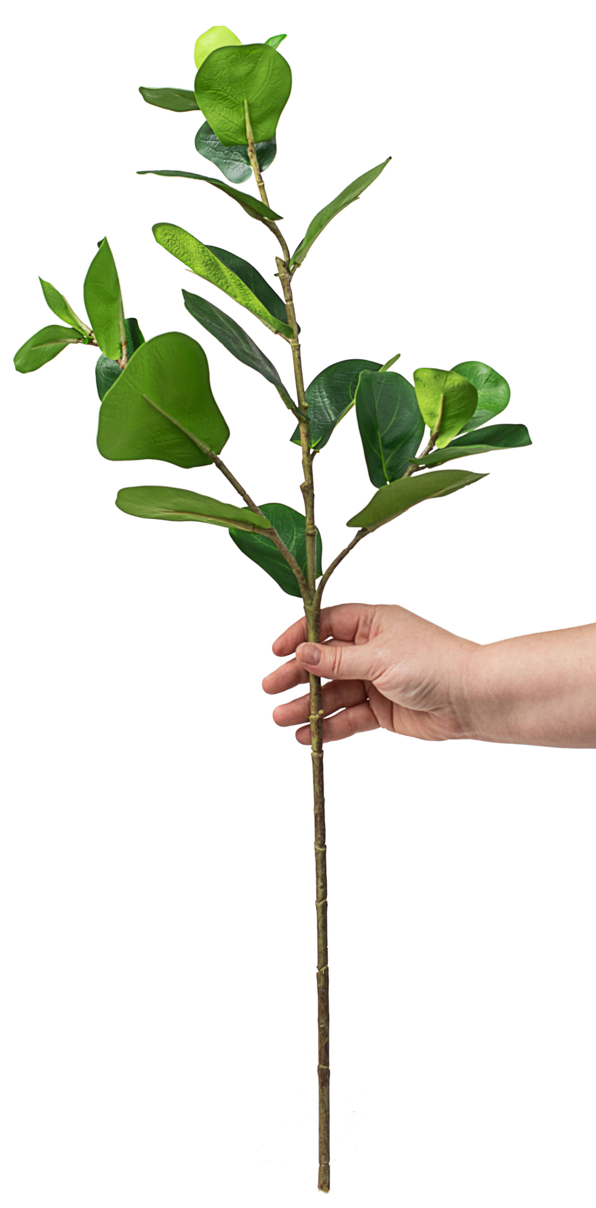 28" Artificial Fiddle Leaf Fig Branch/Spray