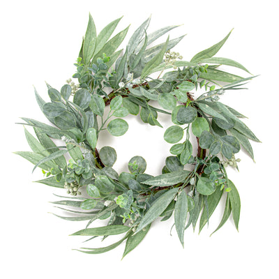 24" Mixed Eucalyptus Wreath