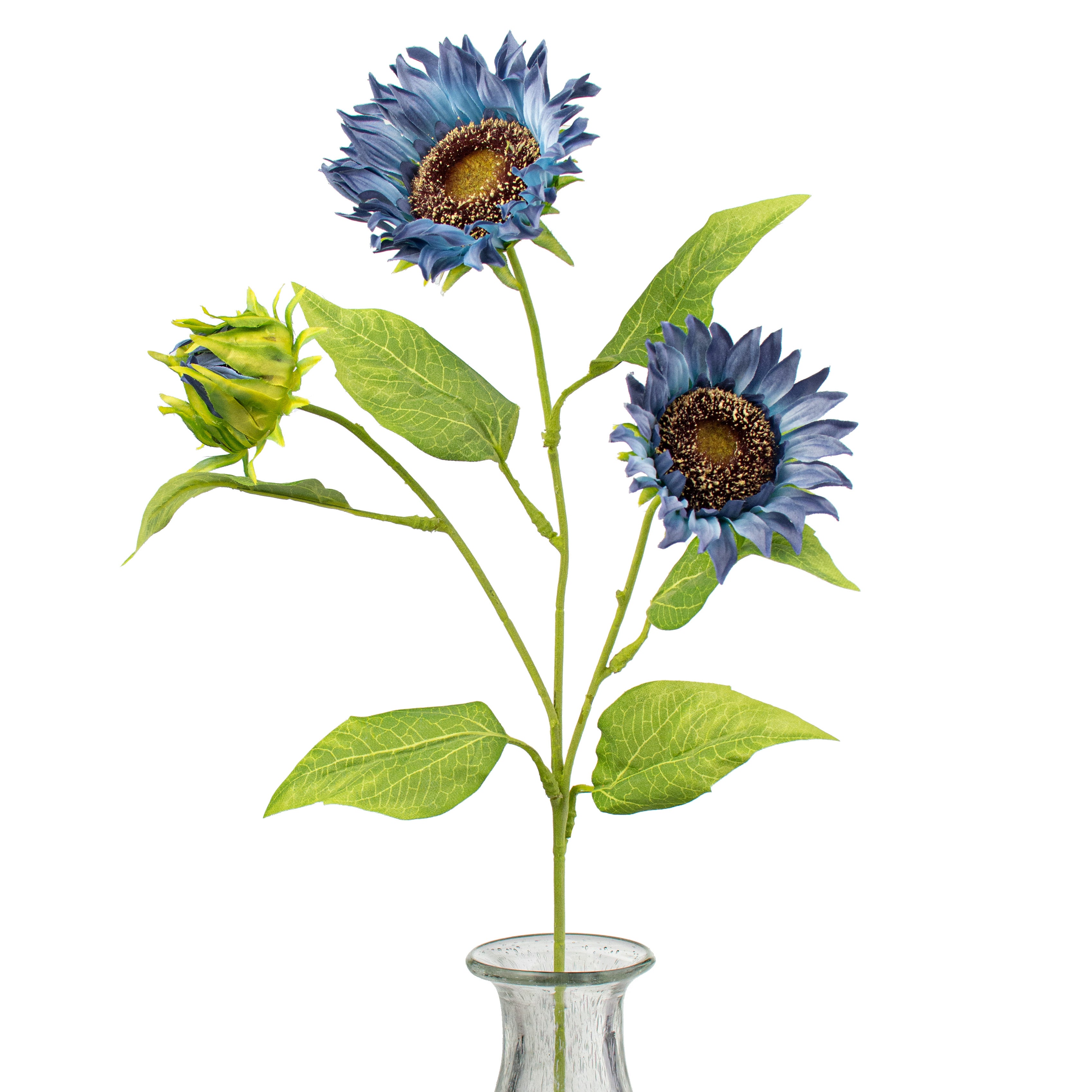 26" Sunflower Spray: Blue