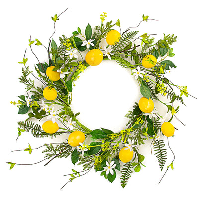 22" Lemon & Fern Wreath