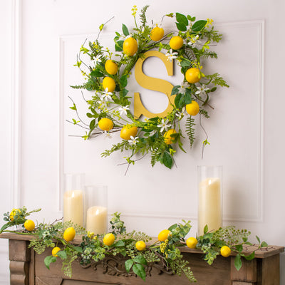22" Lemon & Fern Wreath