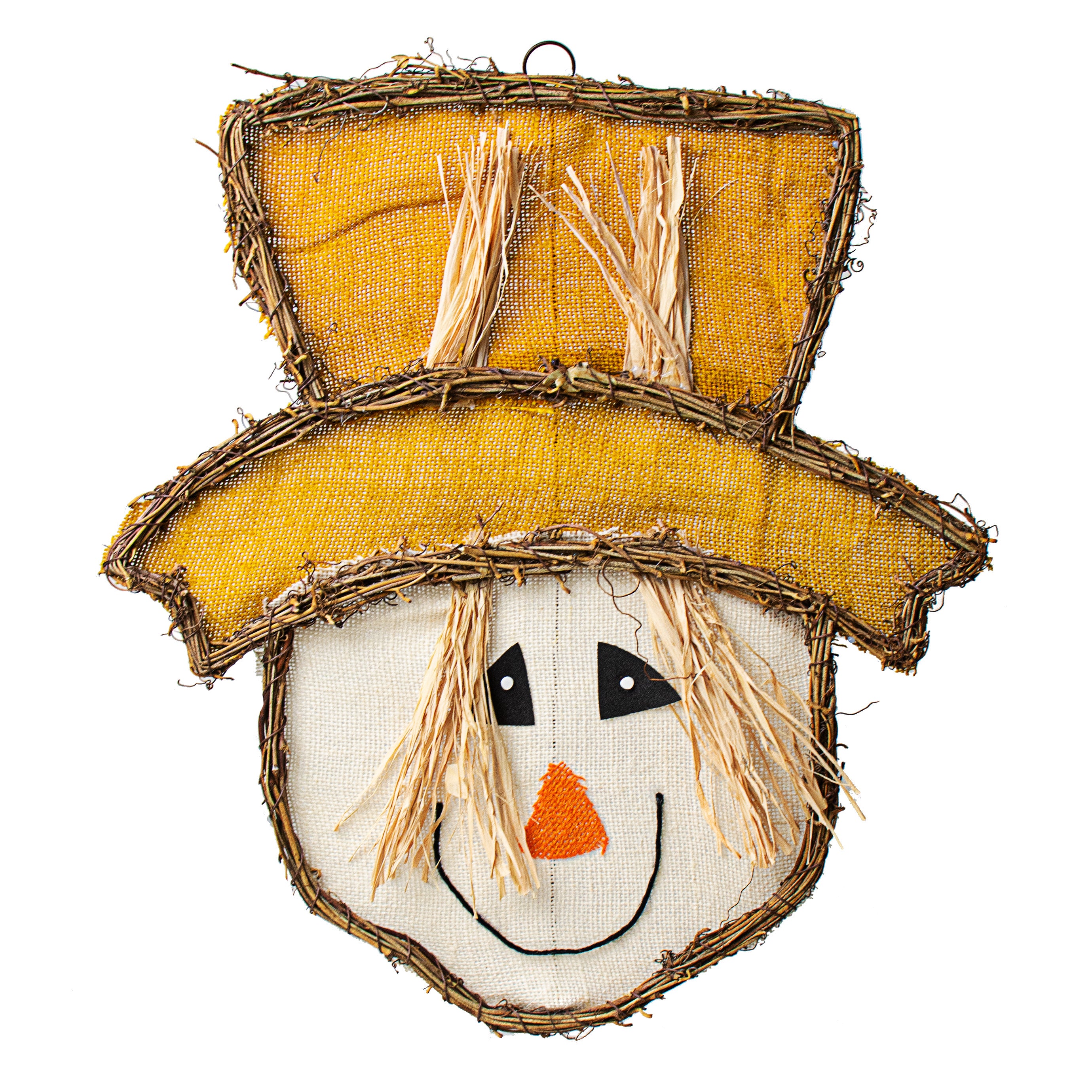 18" Scarecrow Grapevine Twig Hanger