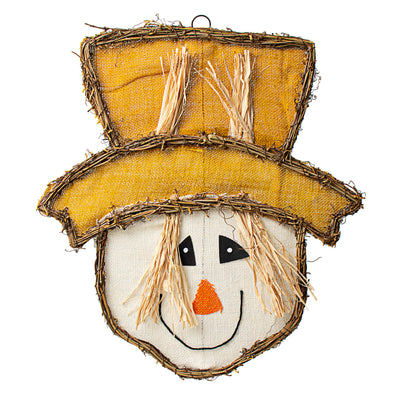 18" Scarecrow Grapevine Twig Hanger