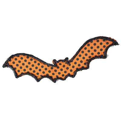21" Grapevine Hanger: Orange Polka Dot Bat