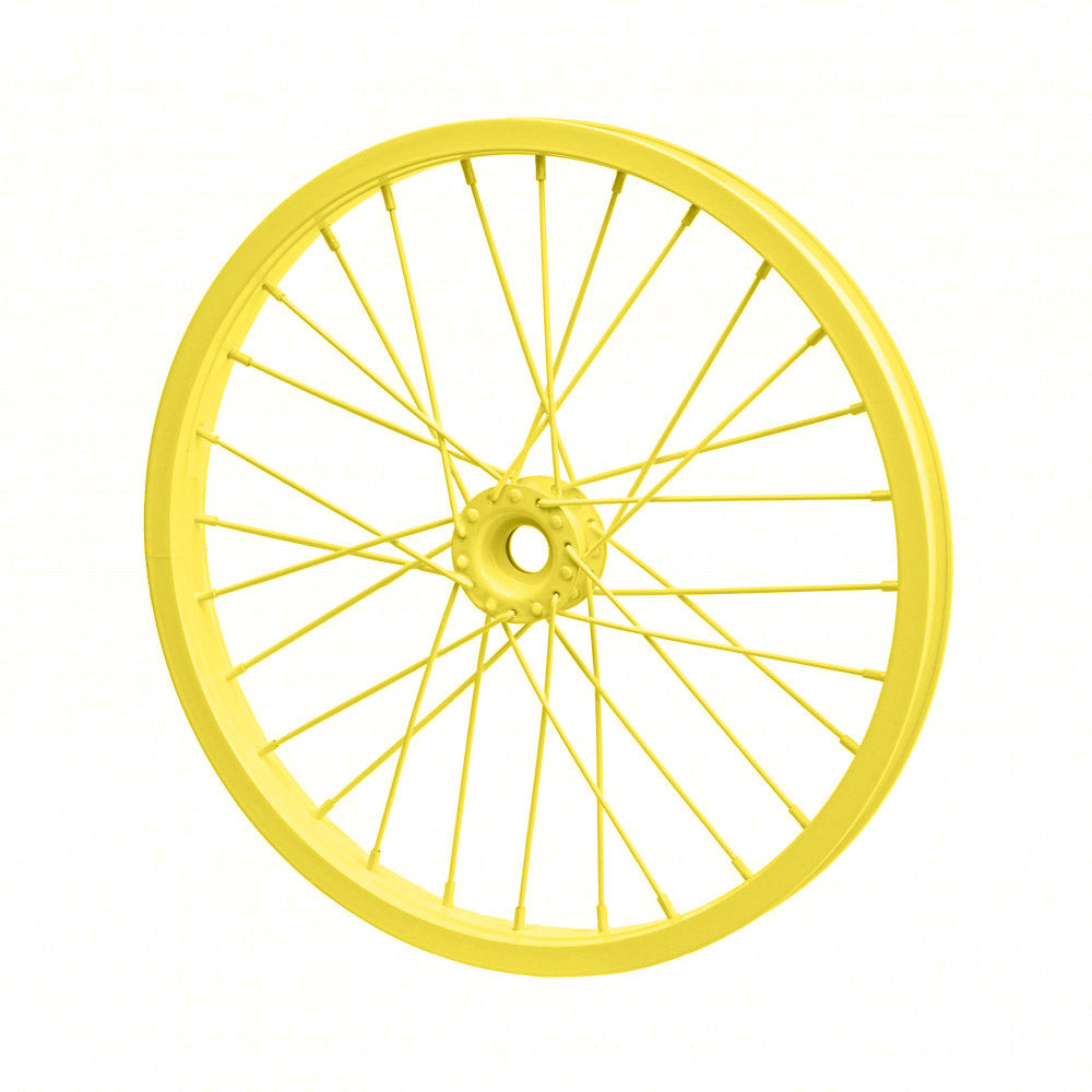 16" Decorative Bicycle Rim: Yellow