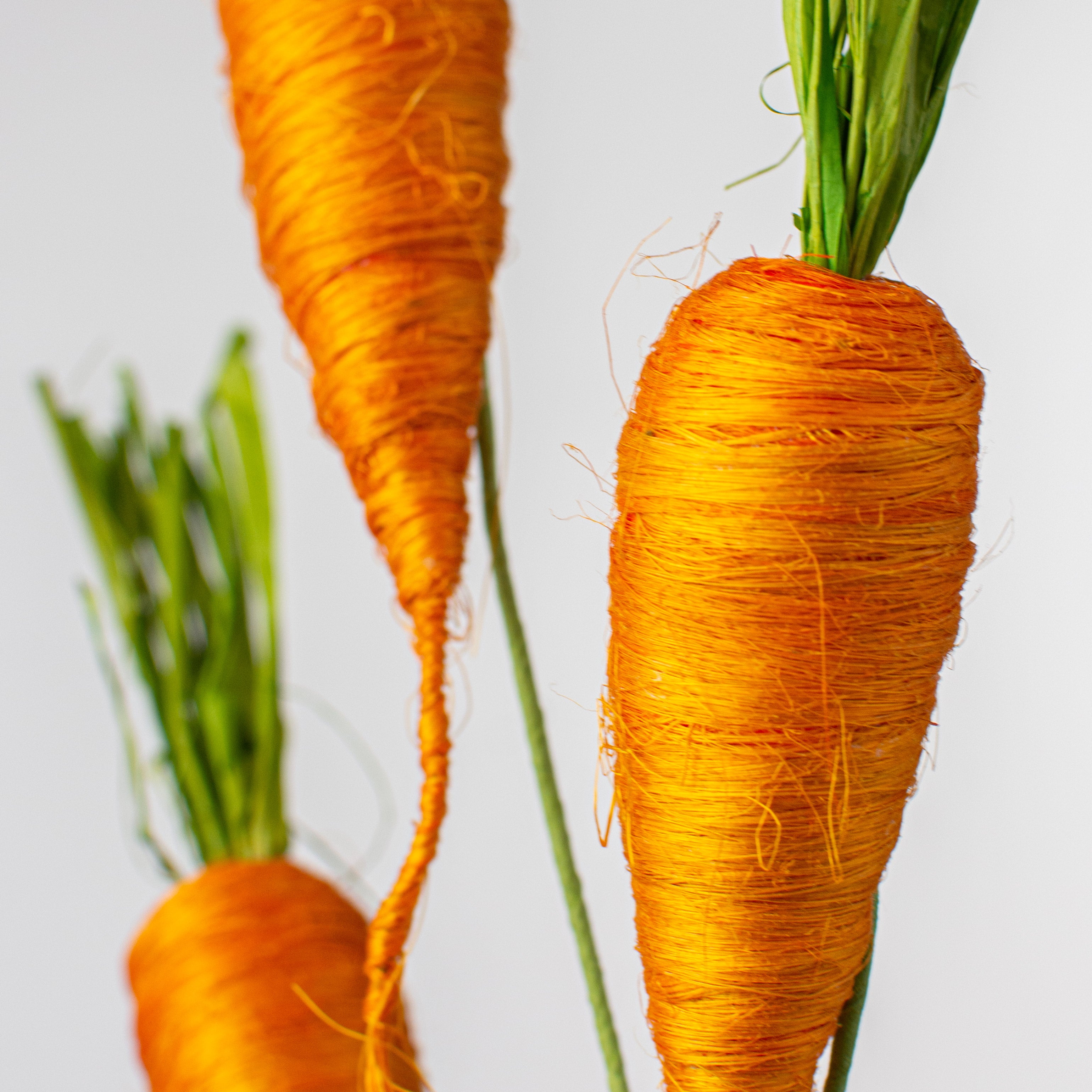 24" Sisal Carrot Pick: Orange