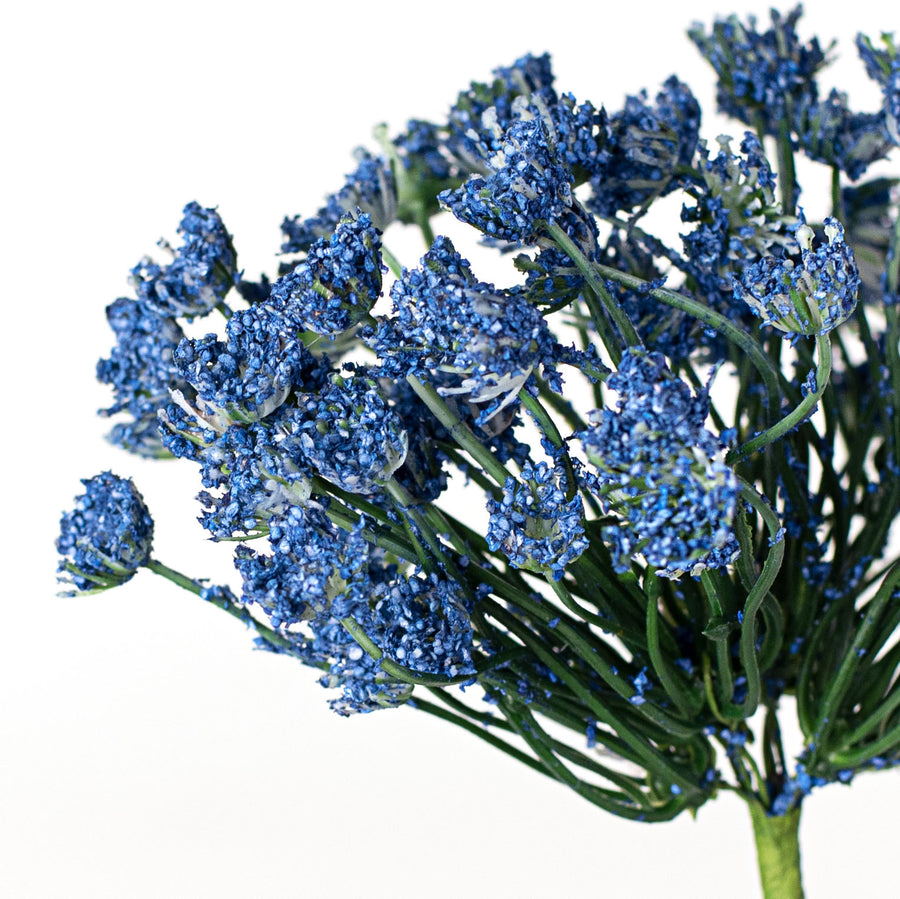 21" Queen Ann Heather Blossom Stem: Blue