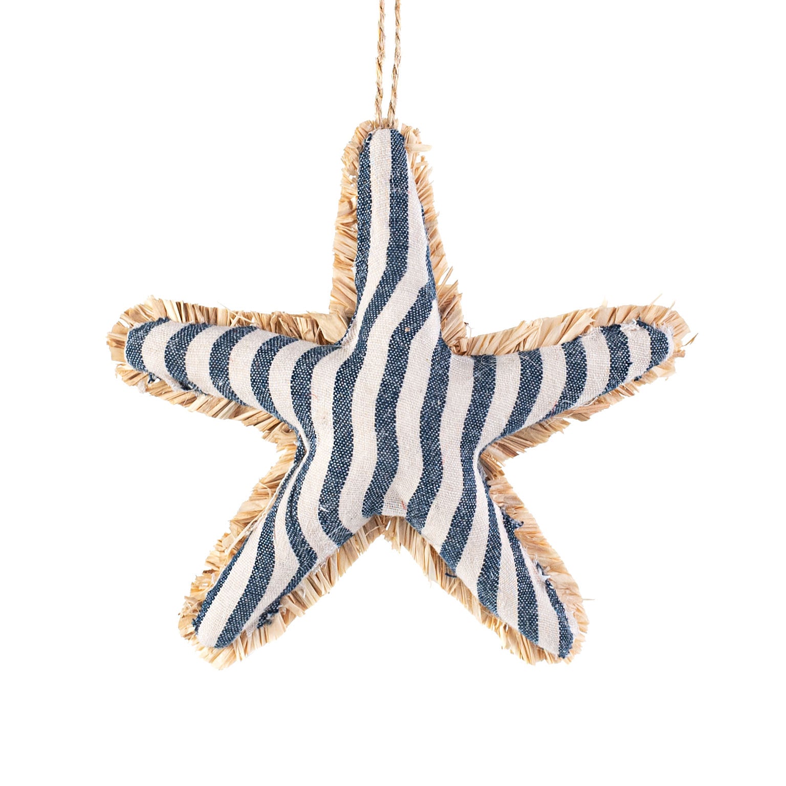5.75" Nautical Stripe Starfish Ornament