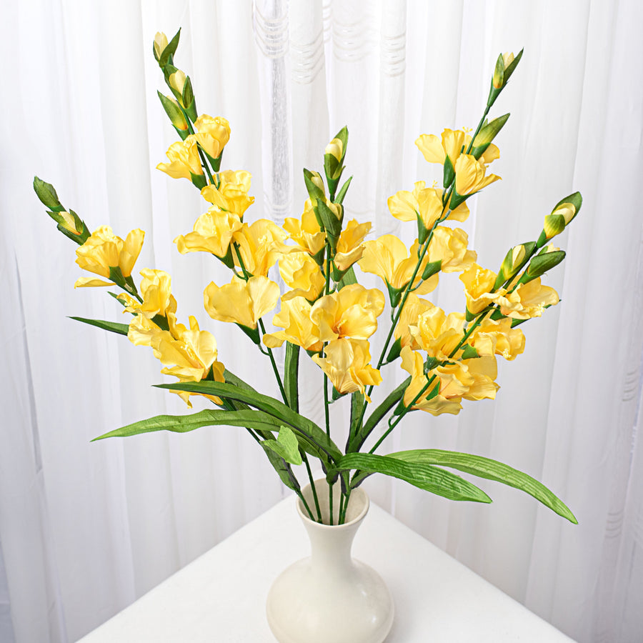28" Colorfast Gladiolus Bush: Yellow