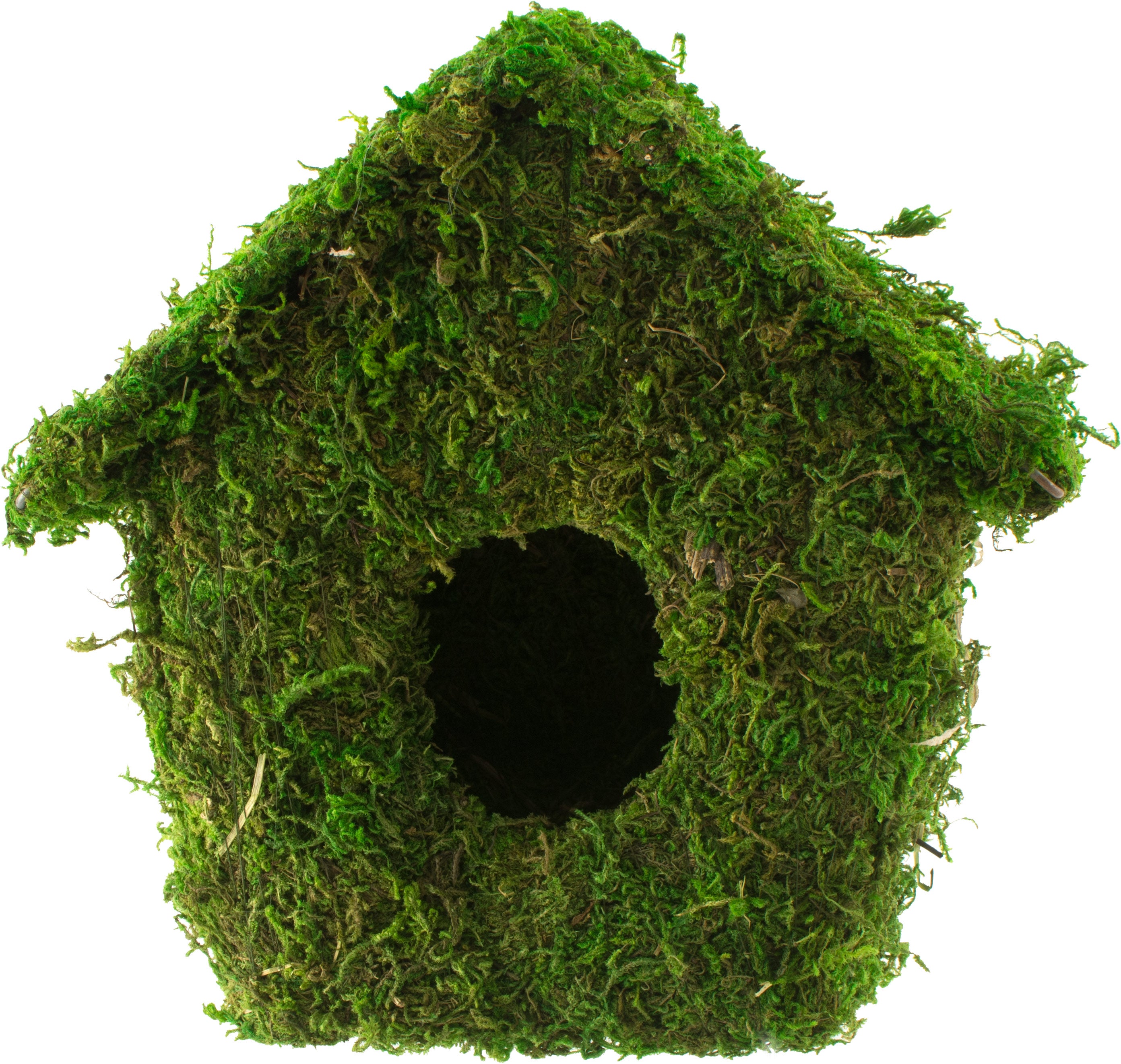 8" Green Moss Birdhouse