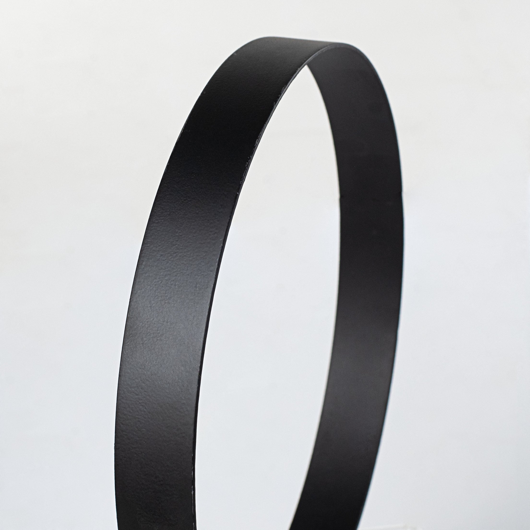 15.75-17.75" Metal Wreath Ring: Matte Black (Set of 3)