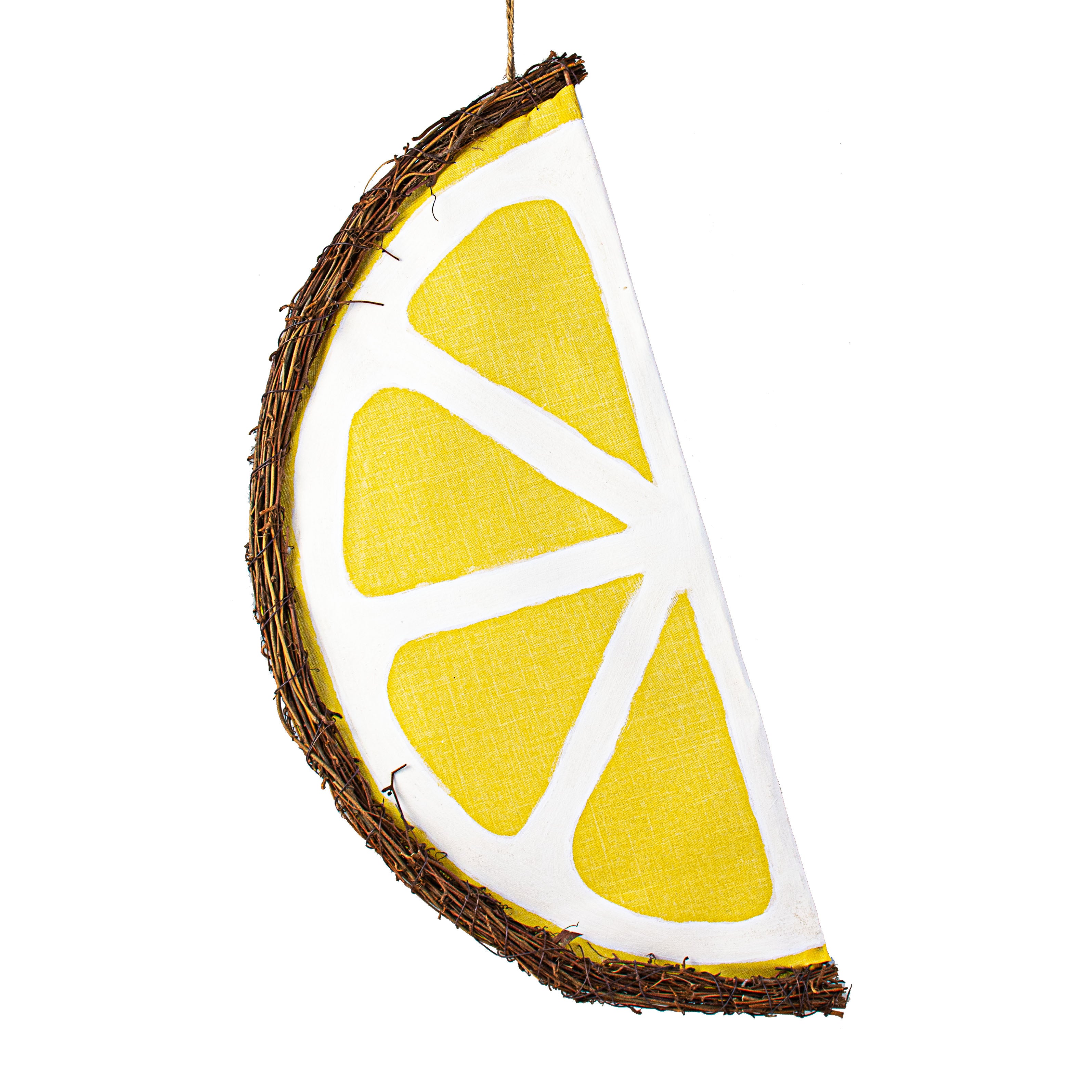 22" Grapevine Hanger: Lemon Wedge