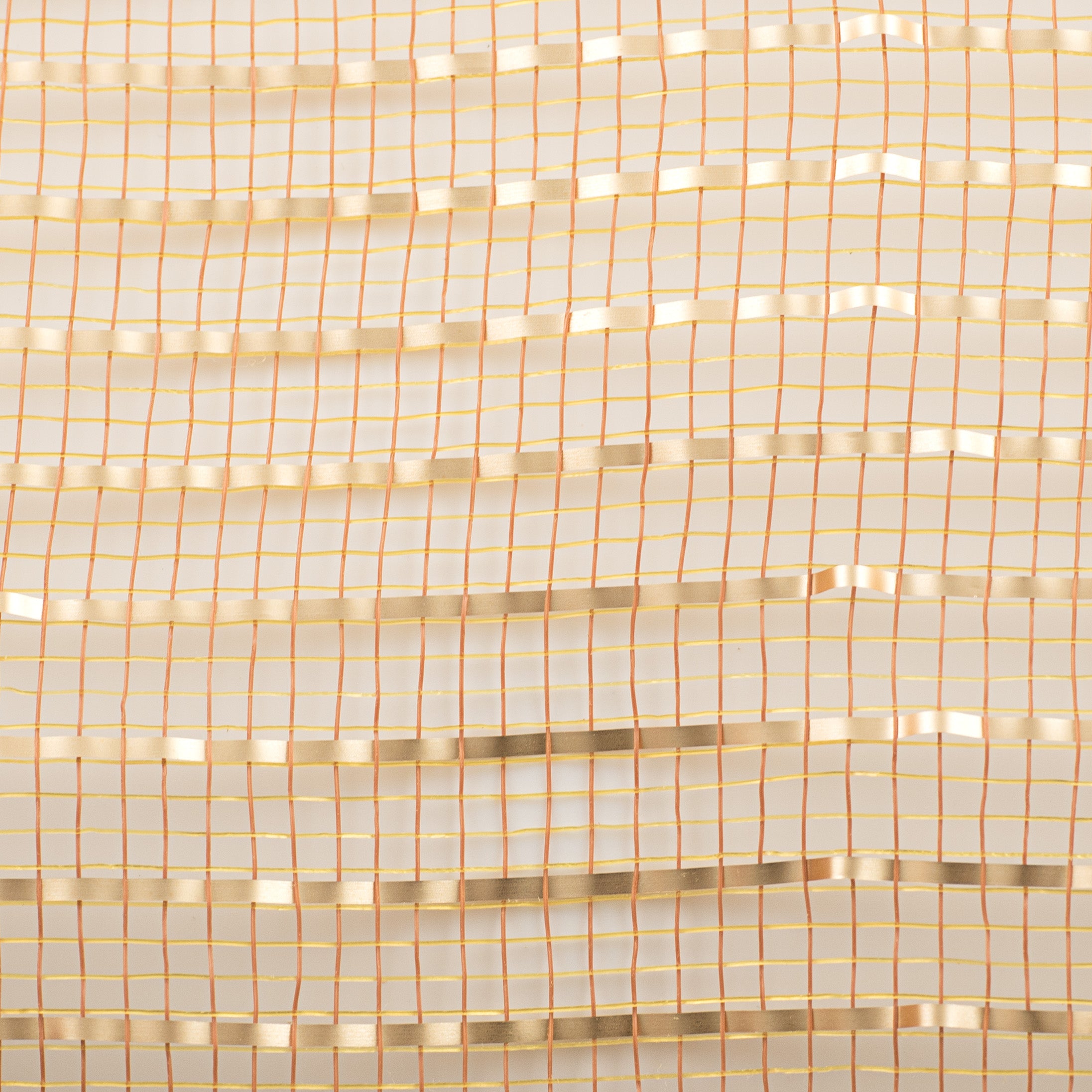 10" Poly Deco Mesh: Matte Gold Wide Foil