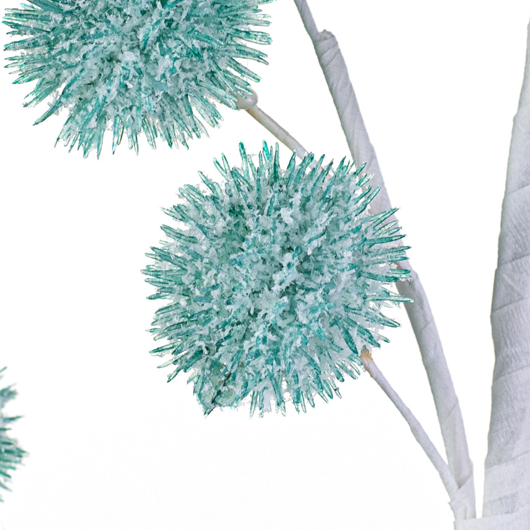 28" Snowball Allium Spray: Blue