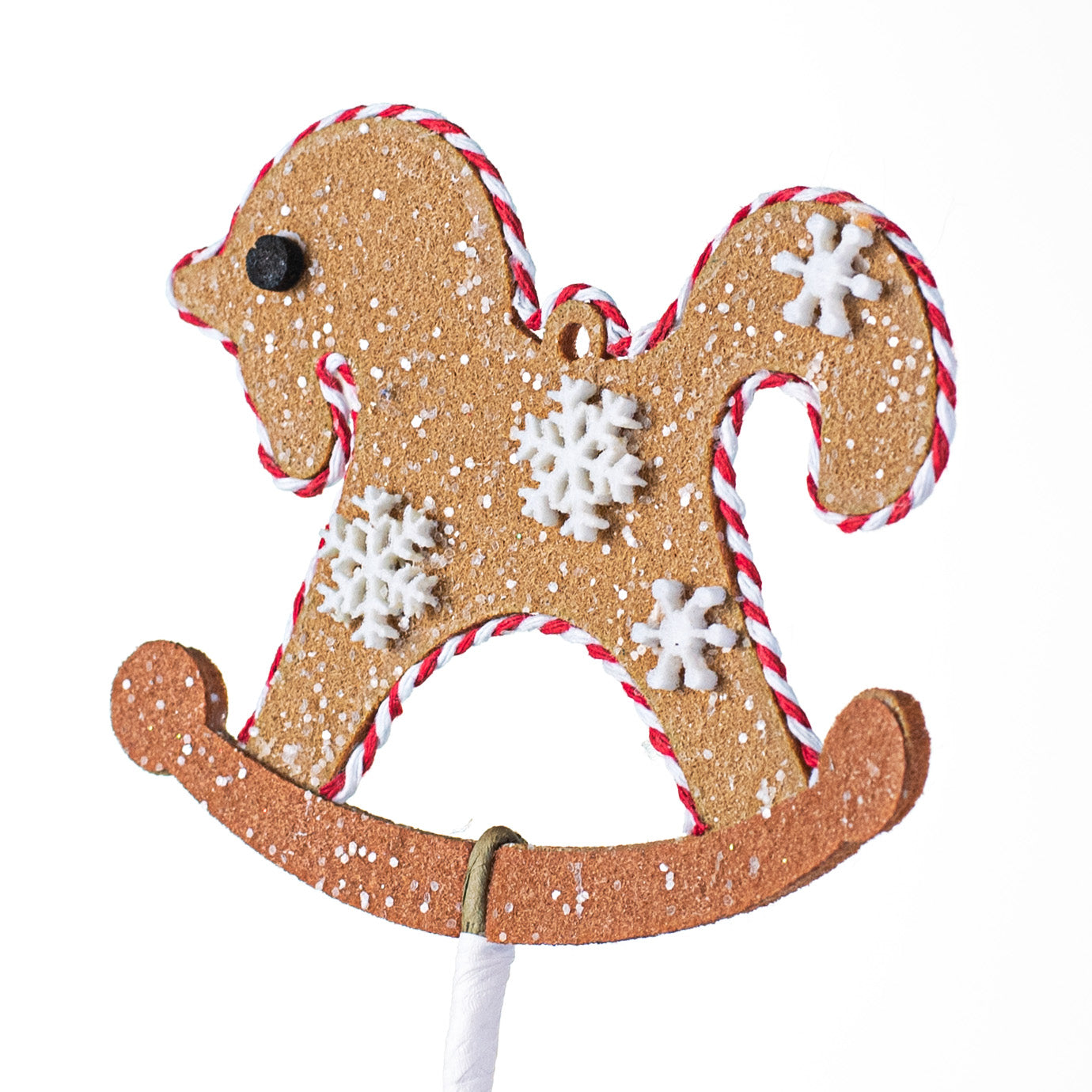 26" Rocking Horse Gingerbread Cookie Spray