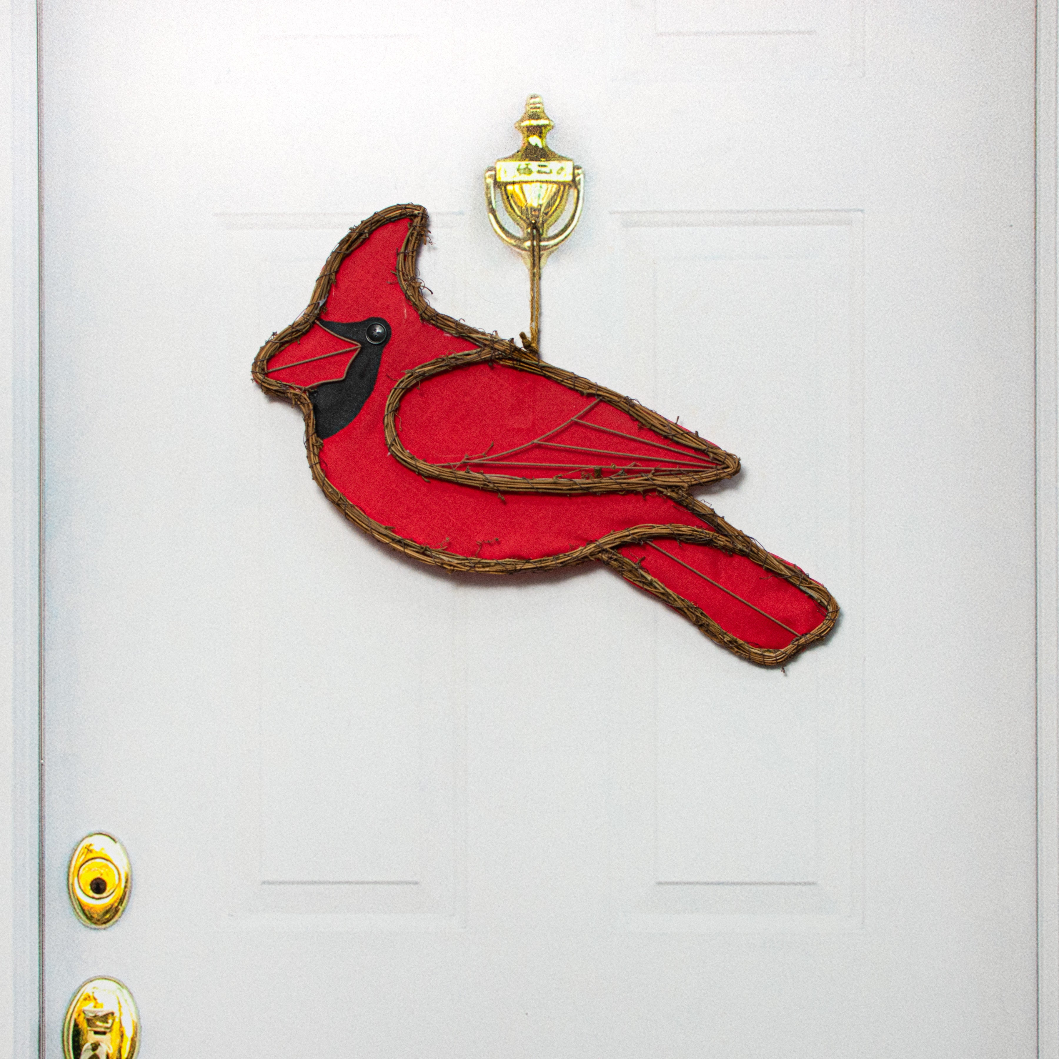 20" Grapevine Hanger: Cardinal