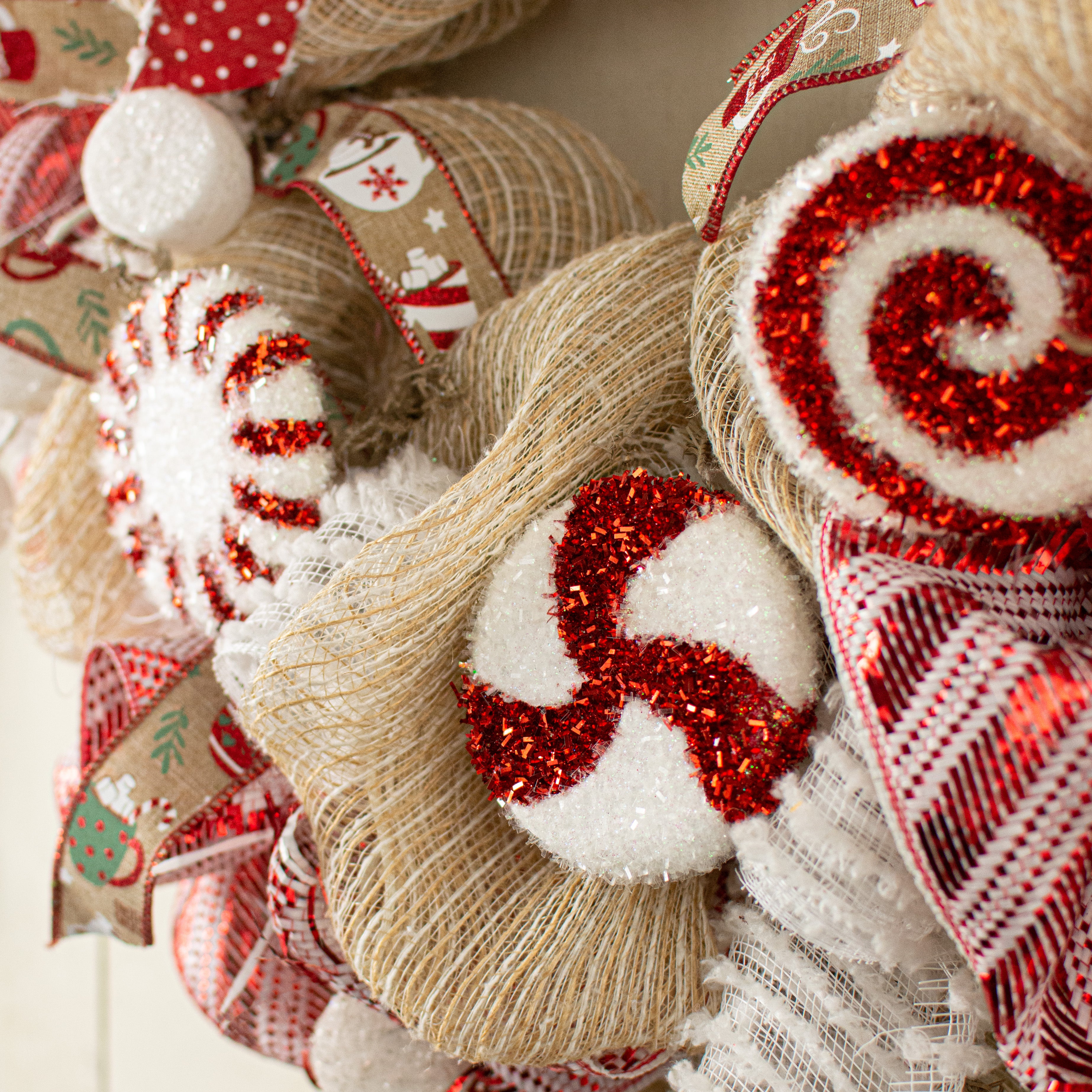 3" Peppermint Candy Ornaments: Red & White (Set of 12)