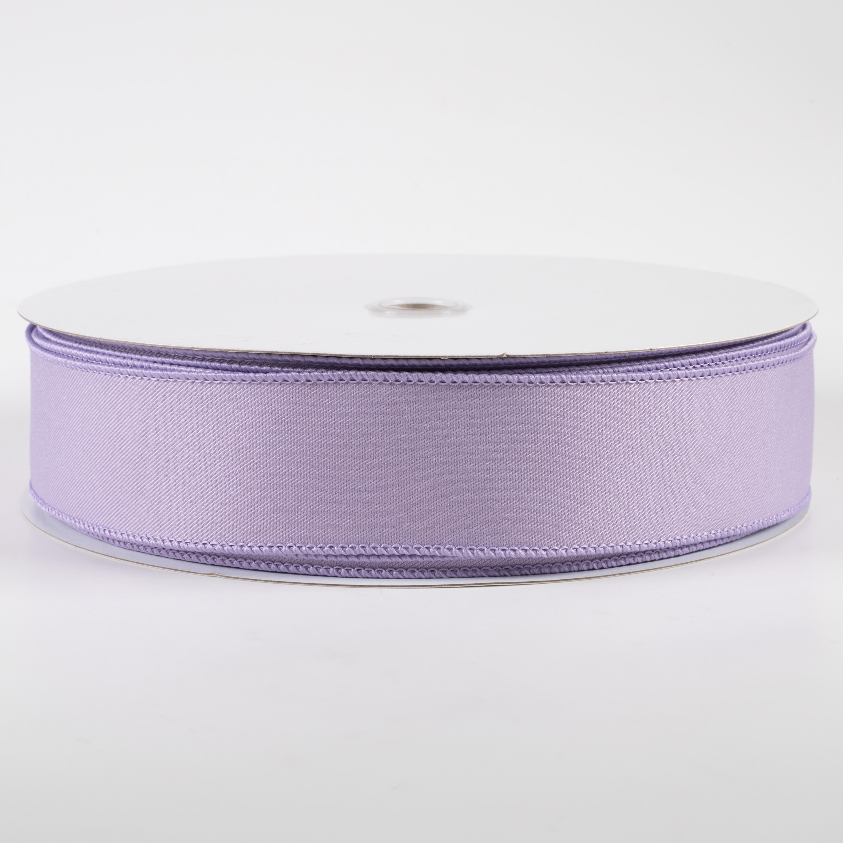 1.5" Diagonal Weave Fabric Ribbon: Lavender (50 Yards)