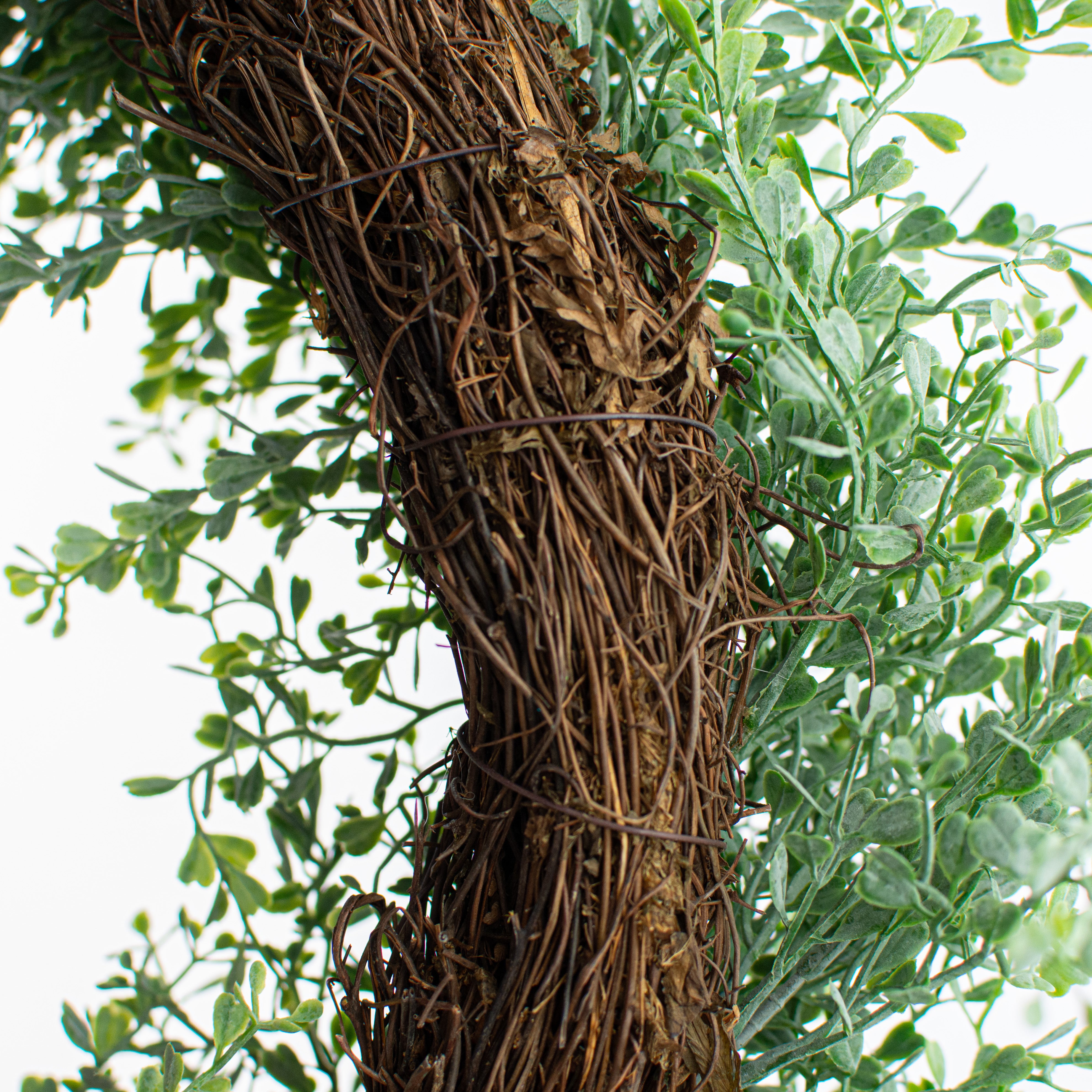 22" Boxwood Wreath: Dusty Green